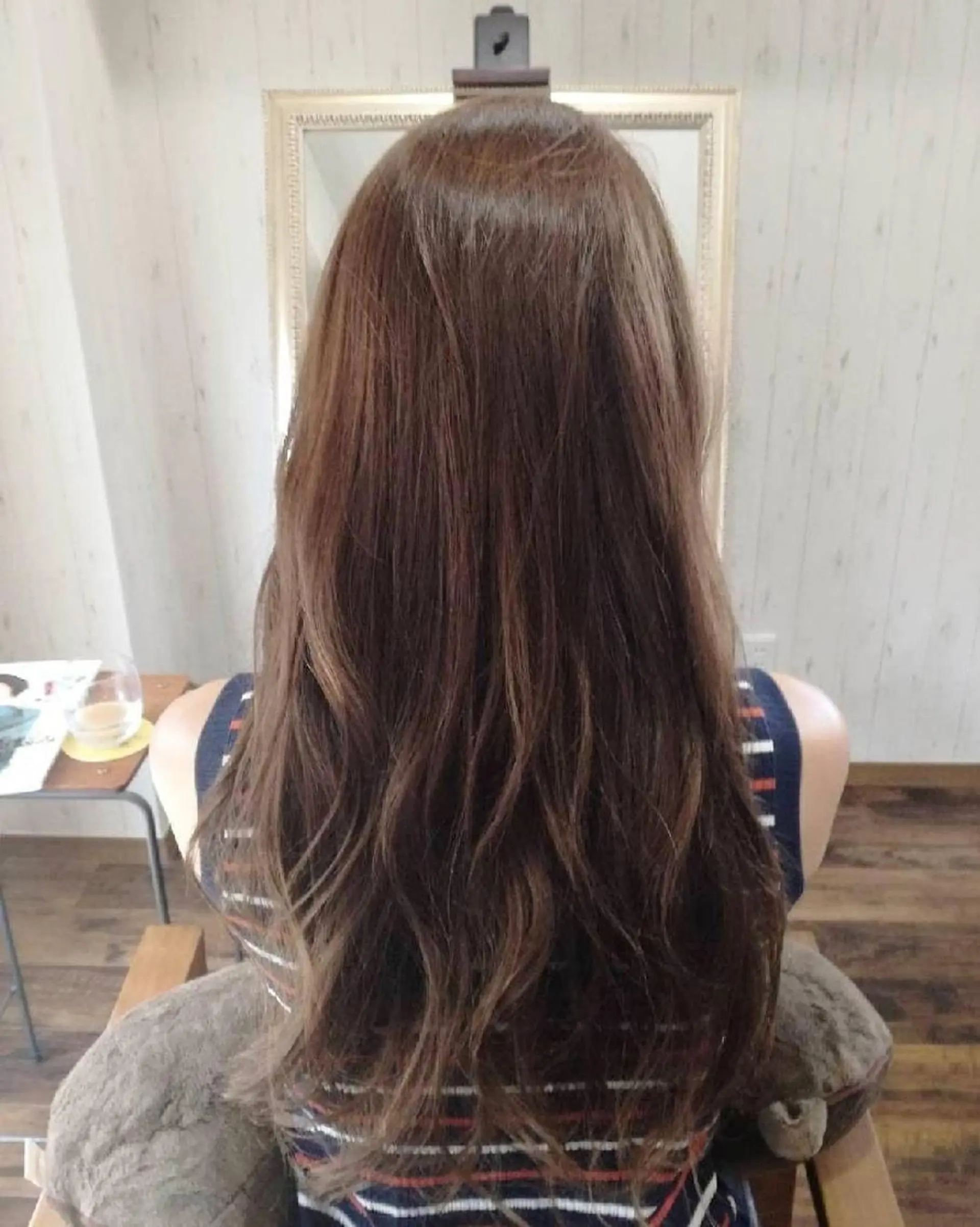 ロング カラー ベージュカラー 透明感カラー 西川 敏夫のヘアスタイル