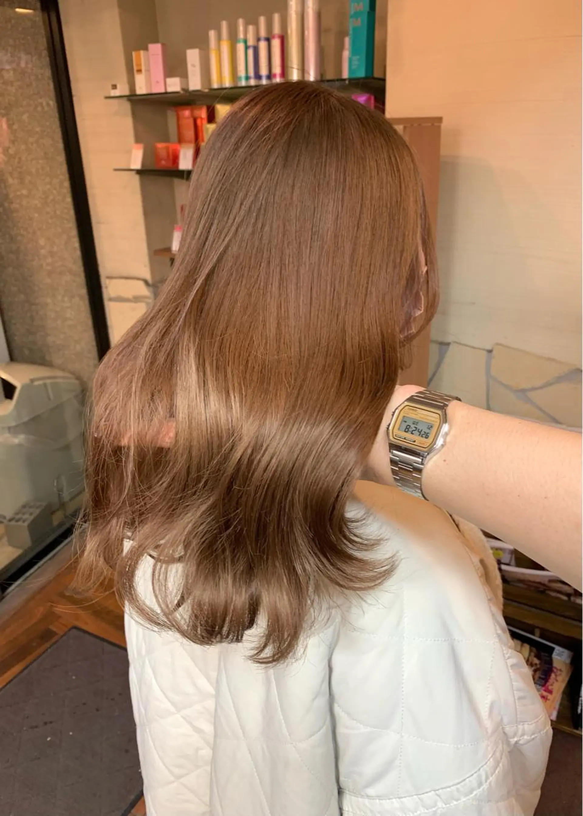 ミディアム カラー ベージュカラー カット ヘアカラー トリートメント 矢野 晃平のヘアスタイル