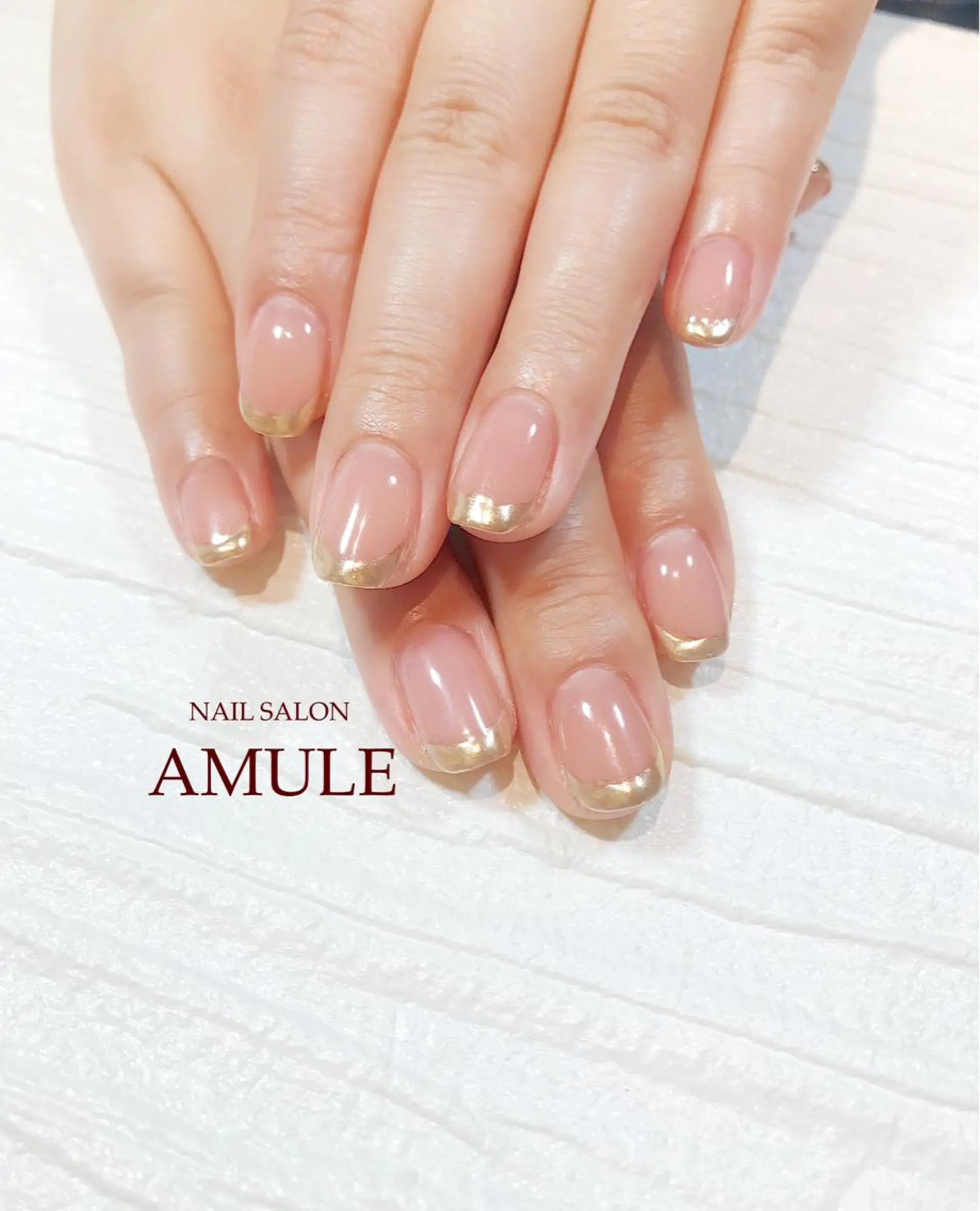 ネイル ミラーネイル ワンカラーネイル ハンドネイル NAILSALON AMULEのネイルデザイン