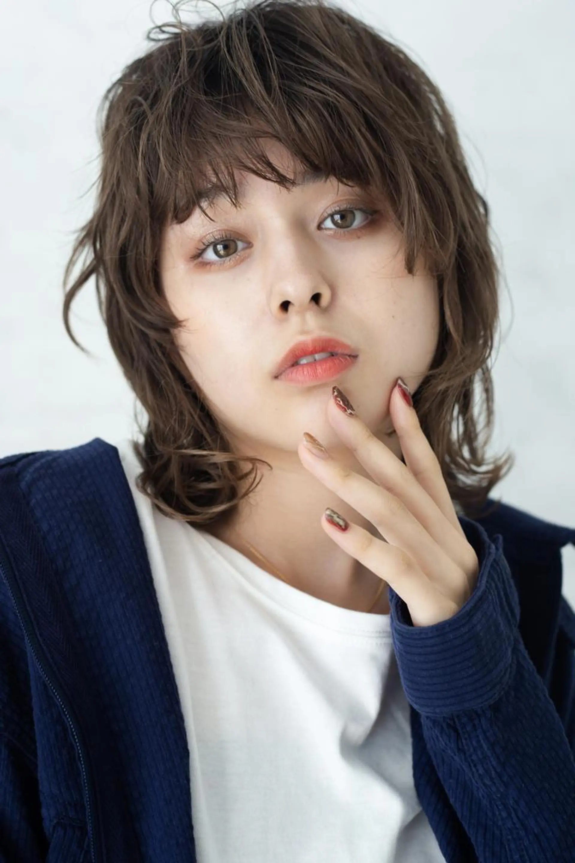 ミディアム カラー カット ヘアカラー トリートメント 寺山 靖晃のヘアスタイル