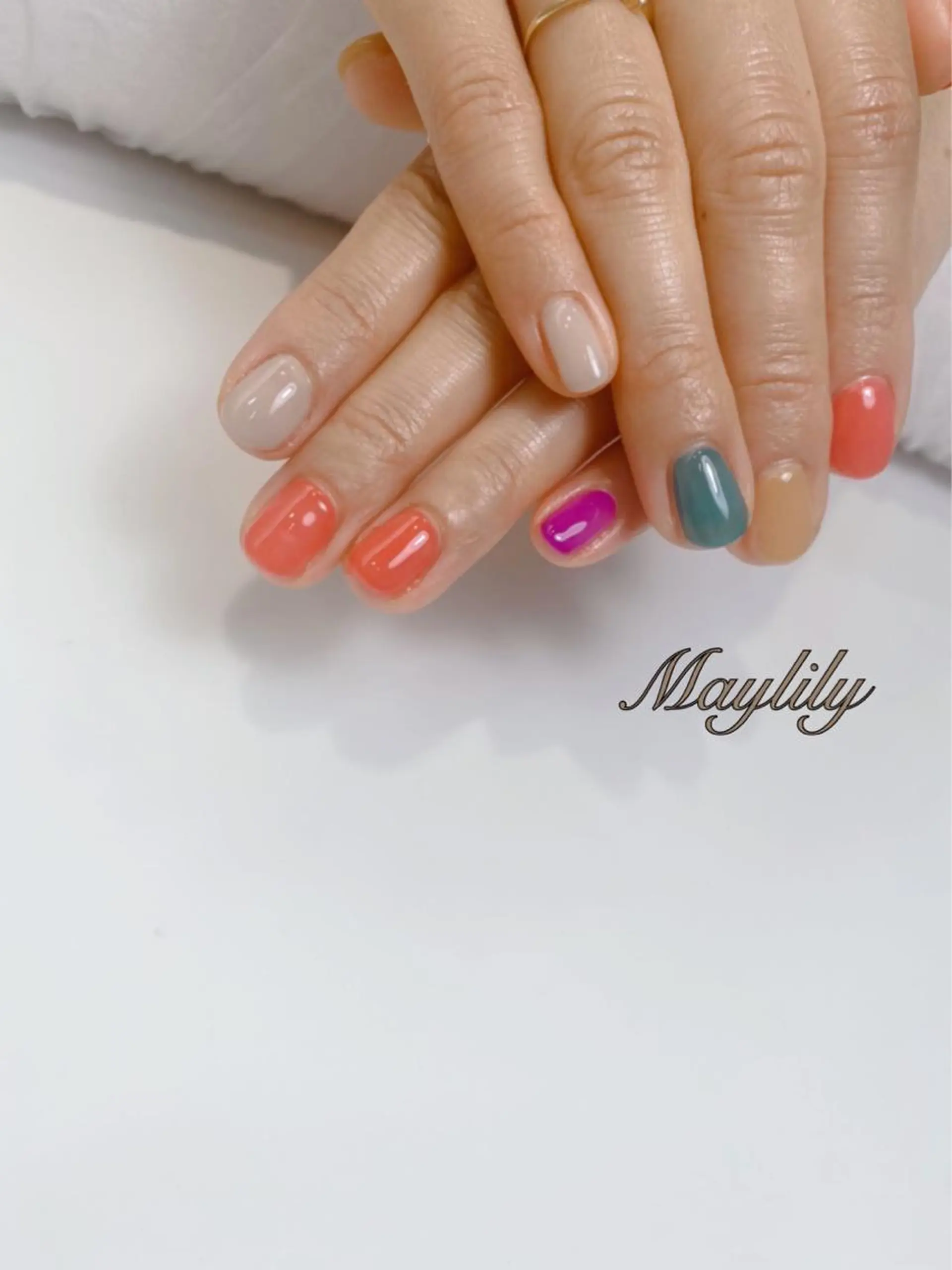 ネイル 持ち込み ハンドネイル Nail salon Maylilyのネイルデザイン