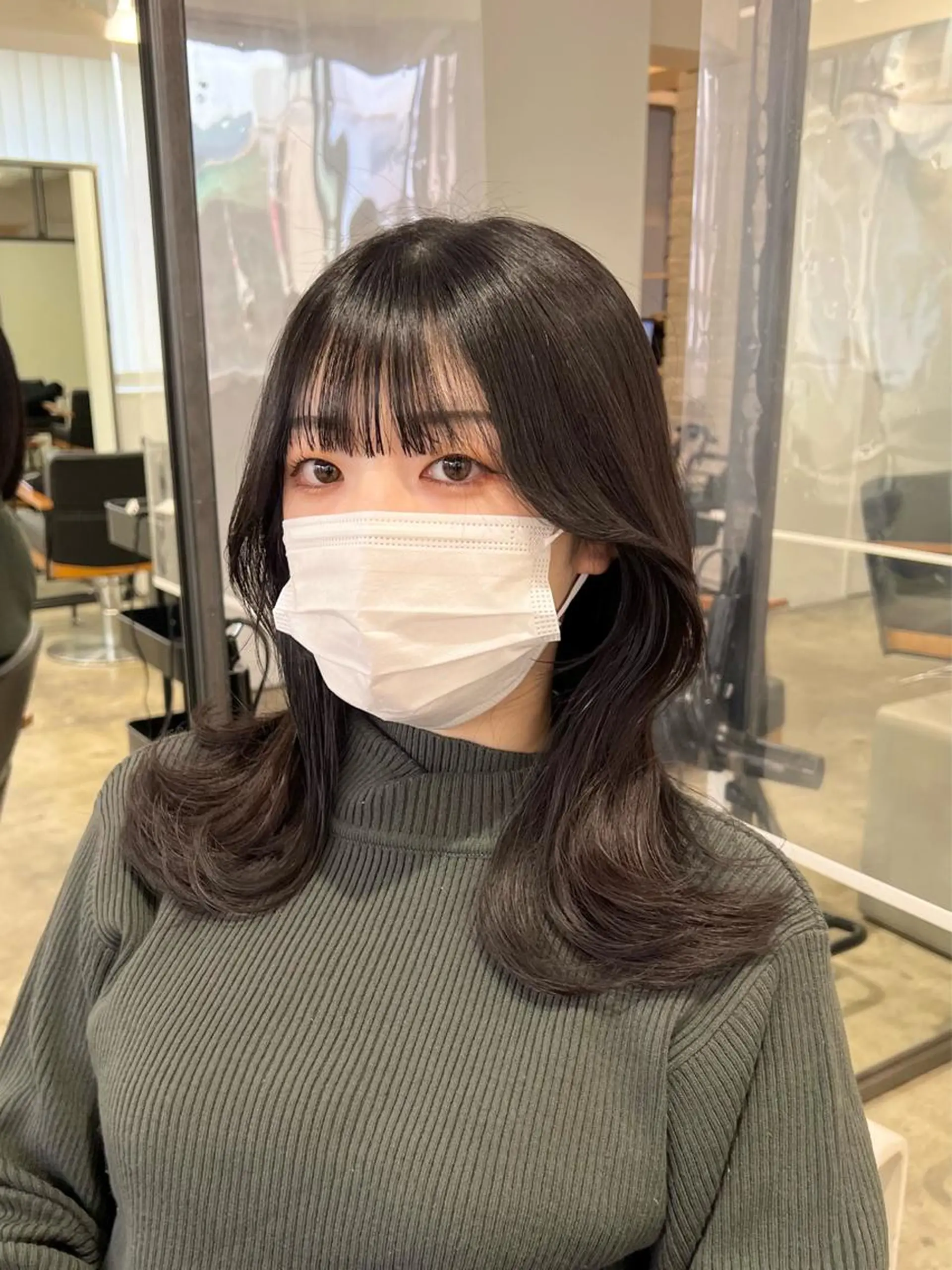 ミディアム くびれヘア カット トリートメント 【韓国風くびれヘア】 joule小木曽輝のヘアスタイル