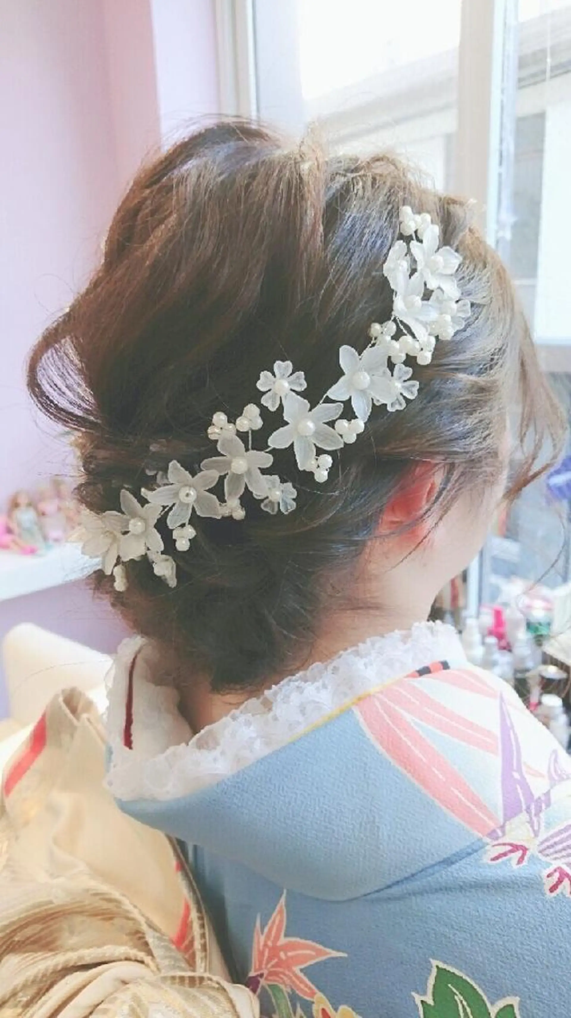セミロング ヘアアレンジ 成人式 ナカシマ  アユミのヘアスタイル