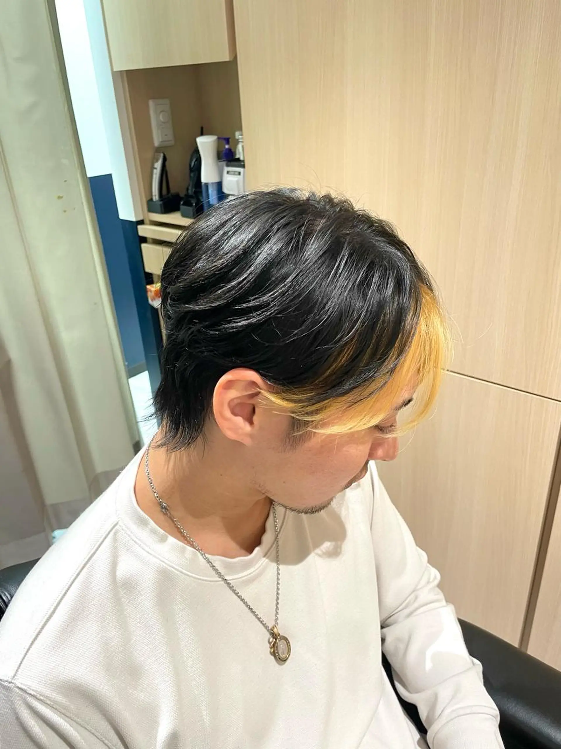 ショート メンズ センターパート メンズウルフカット ウルフカット カット 銀座メンズカット/ 銀座メンズパーマ/のヘアスタイル