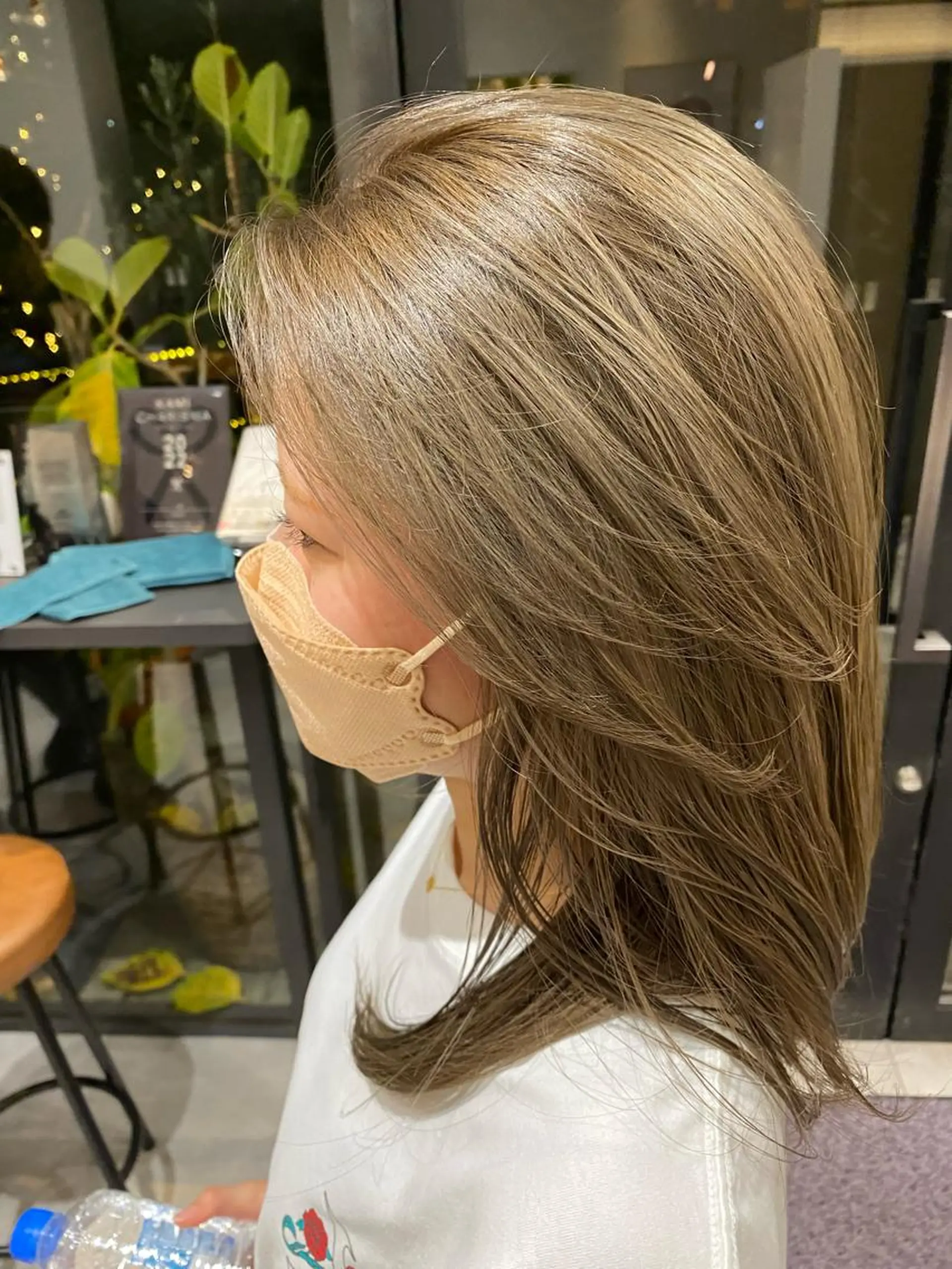 ミディアム たつ/レイヤーカット 顔周り/髪質改善のヘアスタイル