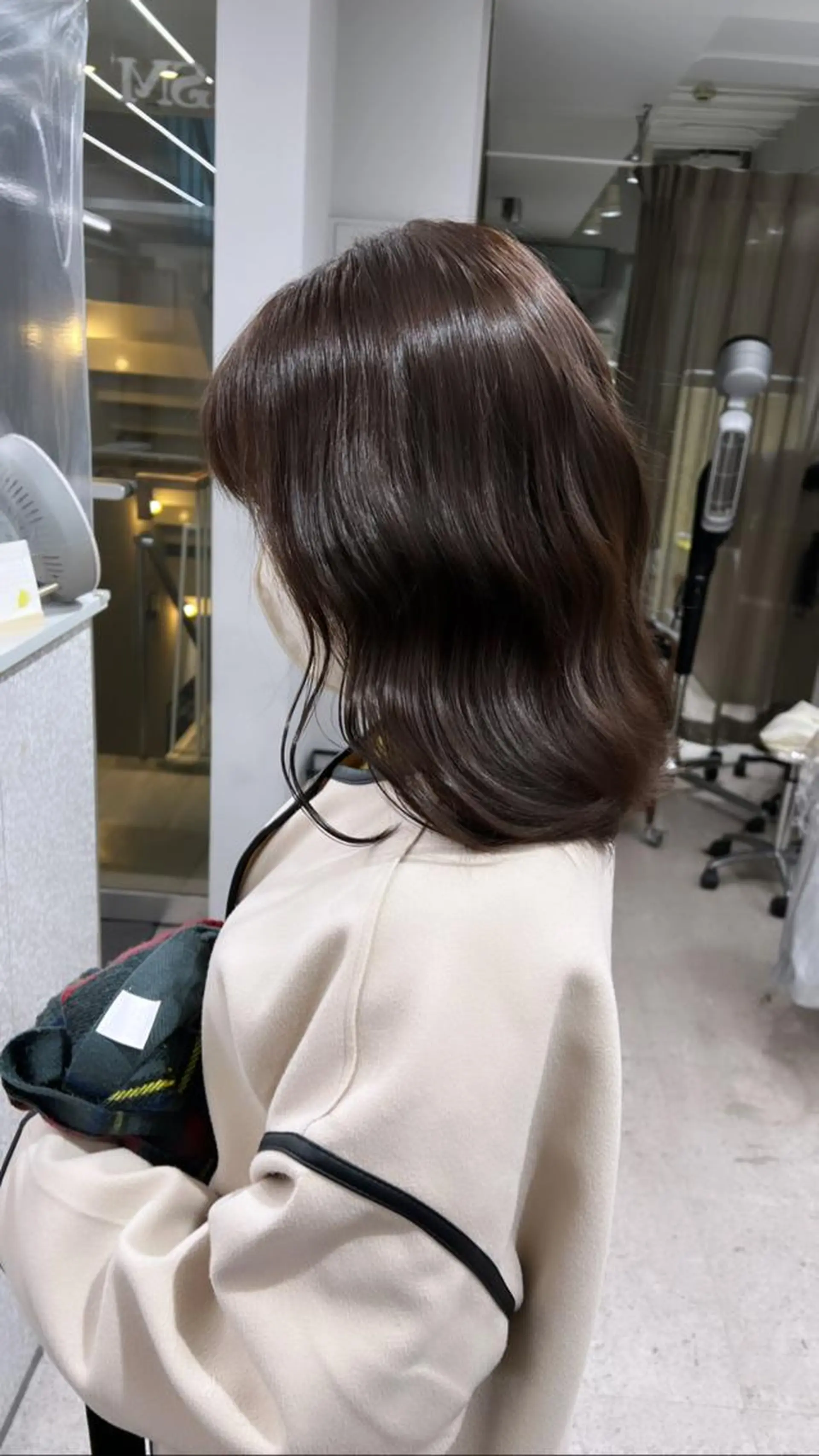 ミディアム カラー カット ヘアカラー トリートメント patou 烏丸所属・レイヤーカット 早崎太生のヘアスタイル