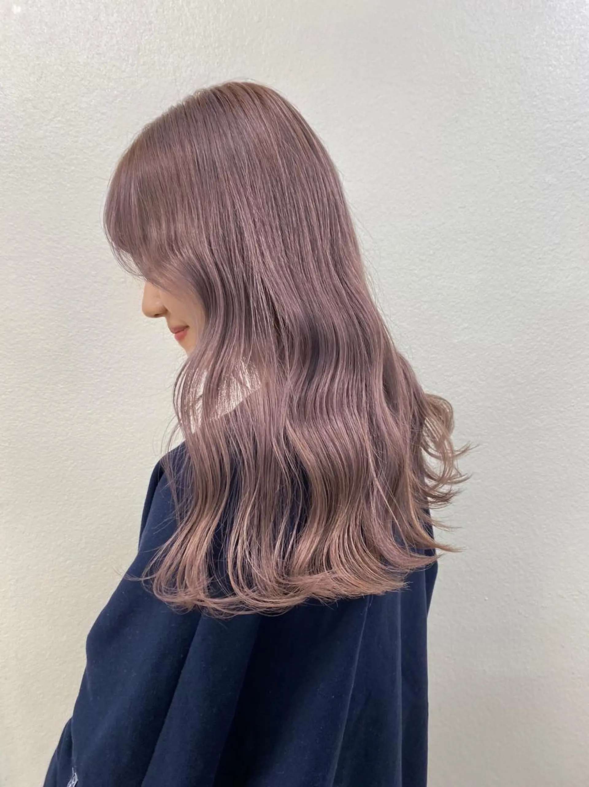 セミロング ヘアカラー トリートメント ヘッドスパ ヘアセット 公式🎠LAND 池袋店🎠のヘアスタイル