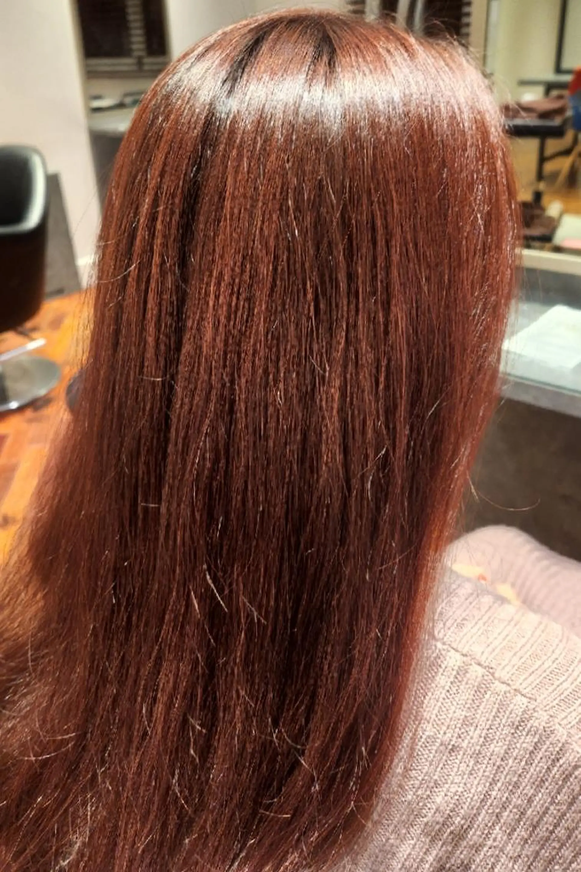 ロング カラー ブラウンカラー オレンジ ピンクカラー ピンクブラウン ✨カット✨ 小田　なつめのヘアスタイル