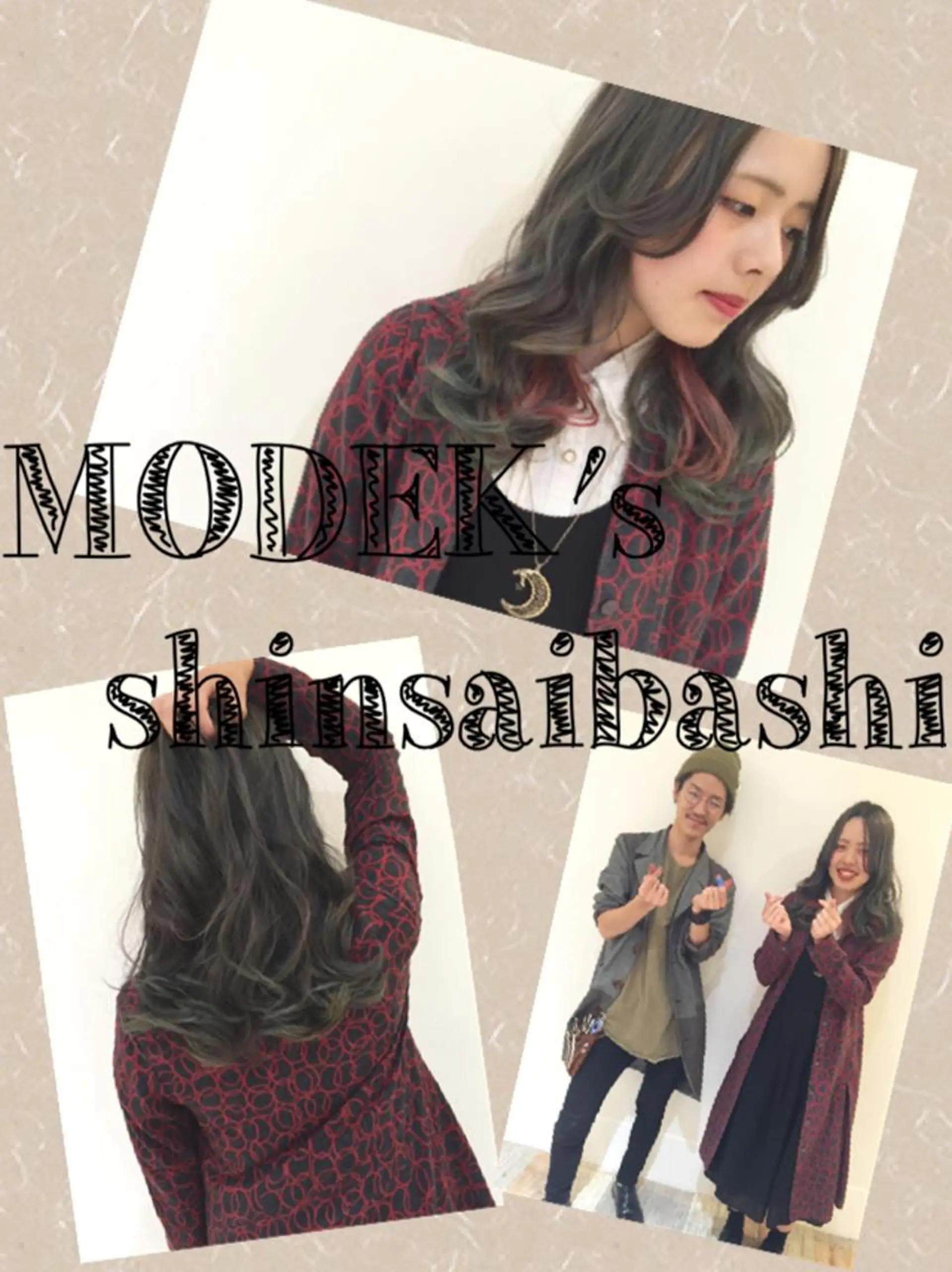 ミディアム カラー グレージュ インナーカラー ピンクカラー ハイトーン×髪質改善 KENTAのヘアスタイル