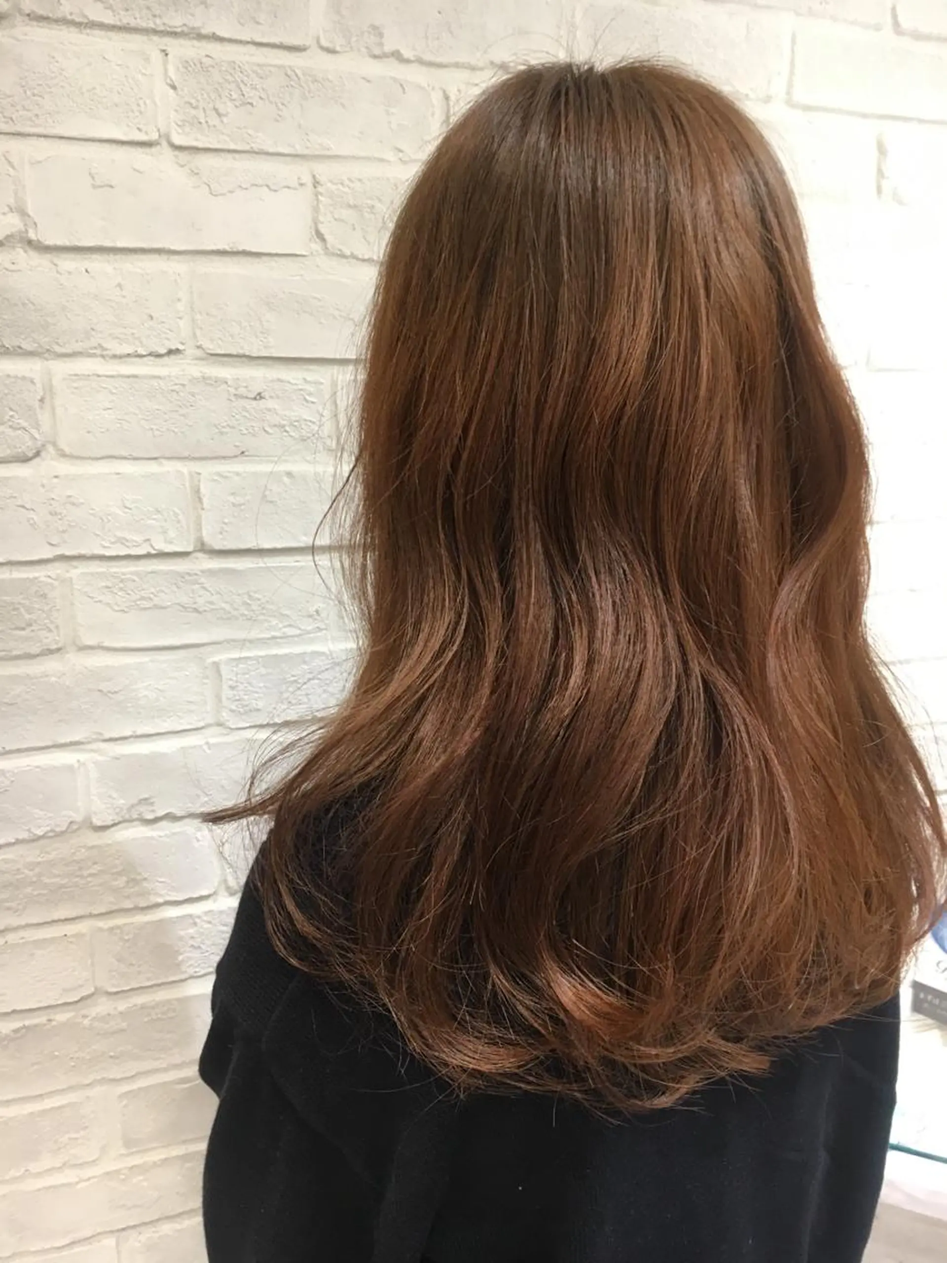 カラー ベージュカラー 江原 彩華のヘアスタイル