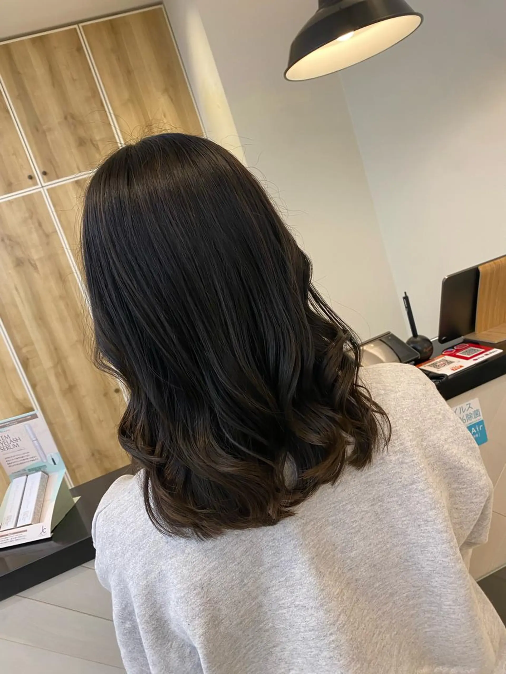 ミディアム コテ巻き風パーマ✨ かつみのヘアスタイル