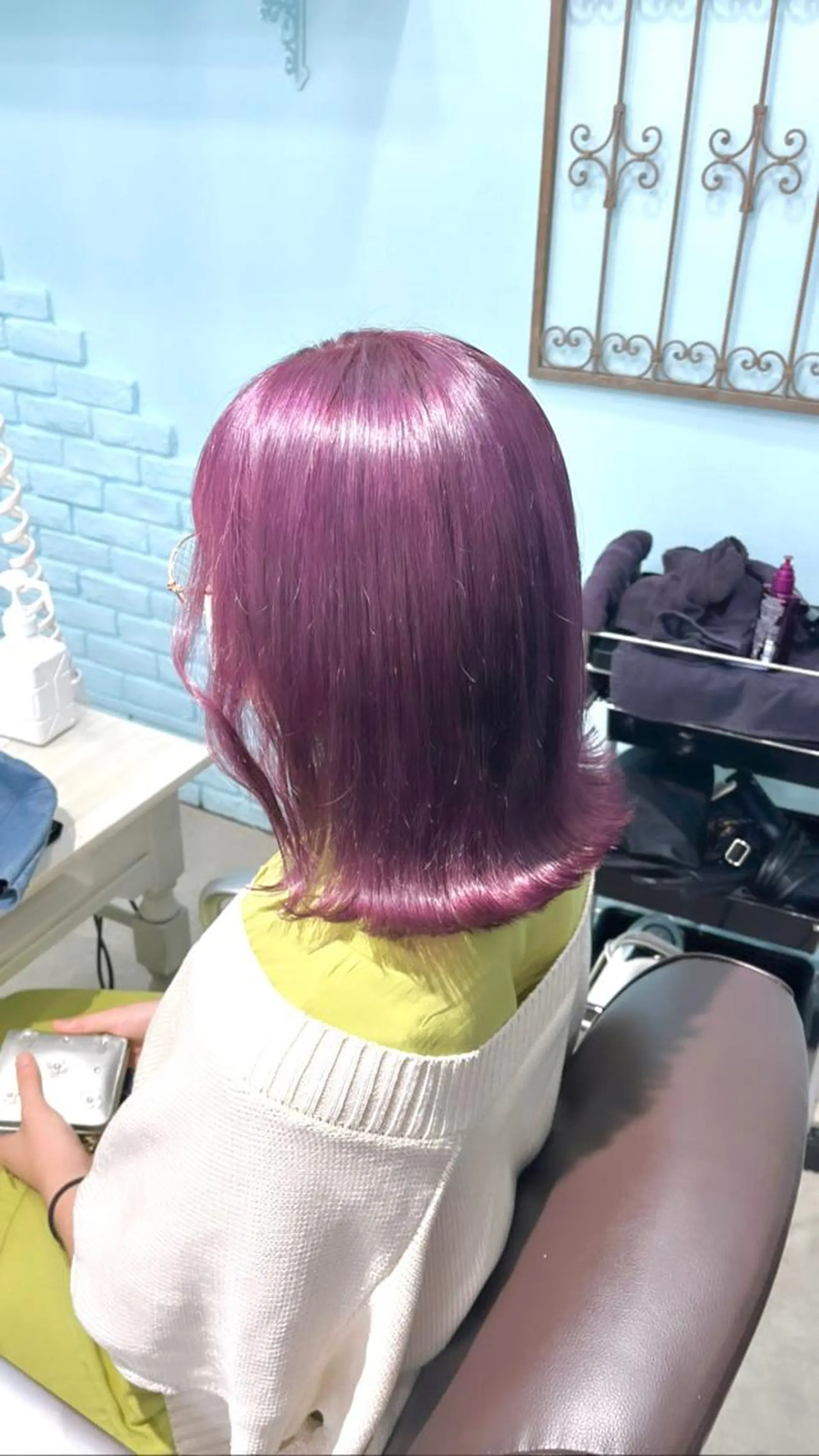 セミロング ヘアカラー トリートメント ヘアセット 🇰🇷韓国ヘア TAKUMI🐯💎のヘアスタイル