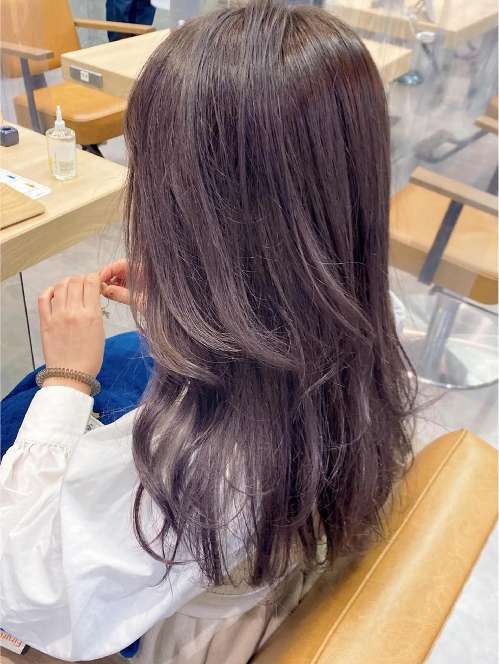 セミロング カラー ベージュカラー ラベンダーカラー ラベンダーベージュ kaho🧸 / 大人styleのヘアスタイル