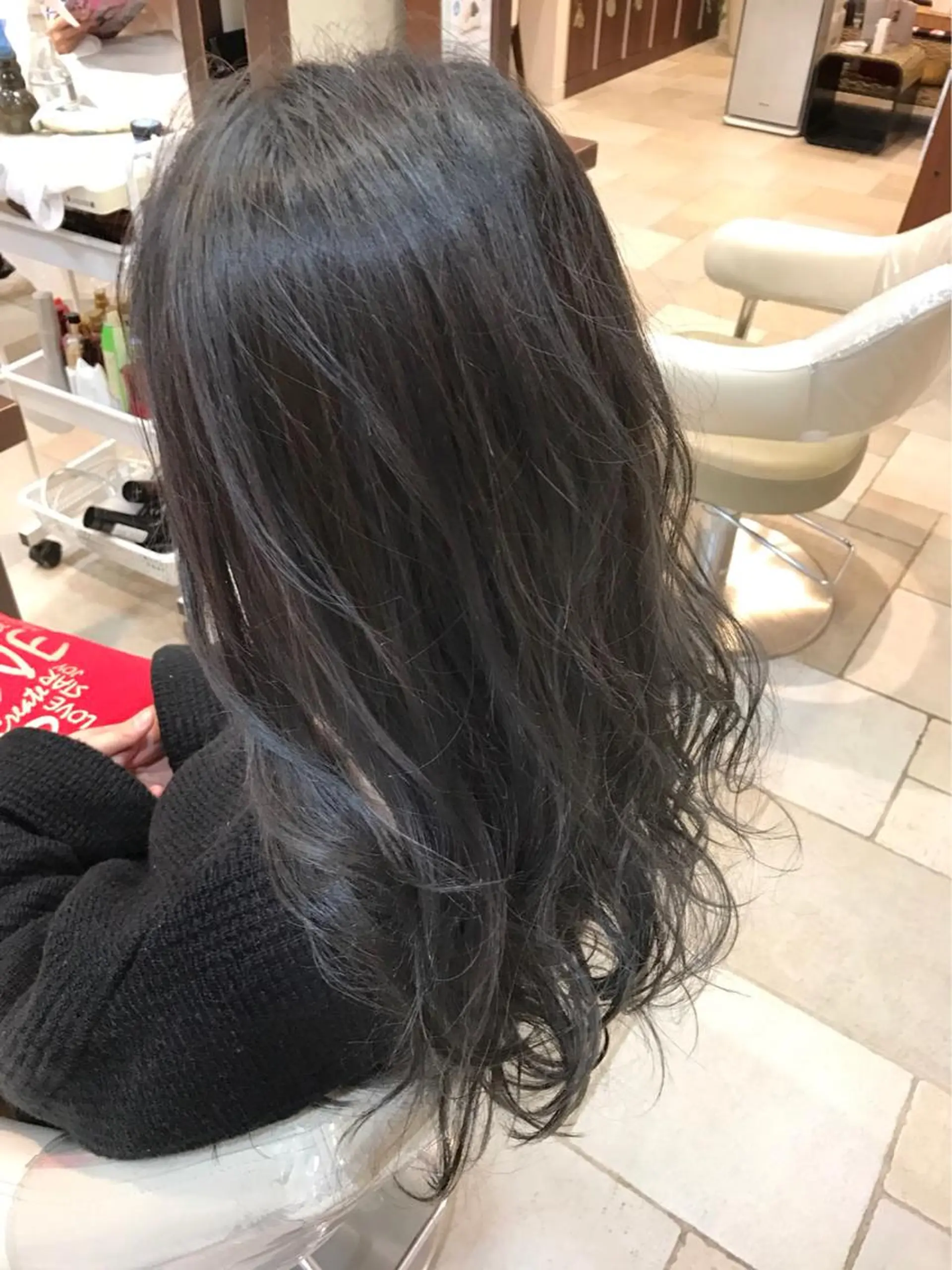 セミロング カラー ヘアカラー トリートメント 白髪ぼかし/ブリーチ /縮毛矯正/ヨナミネのヘアスタイル