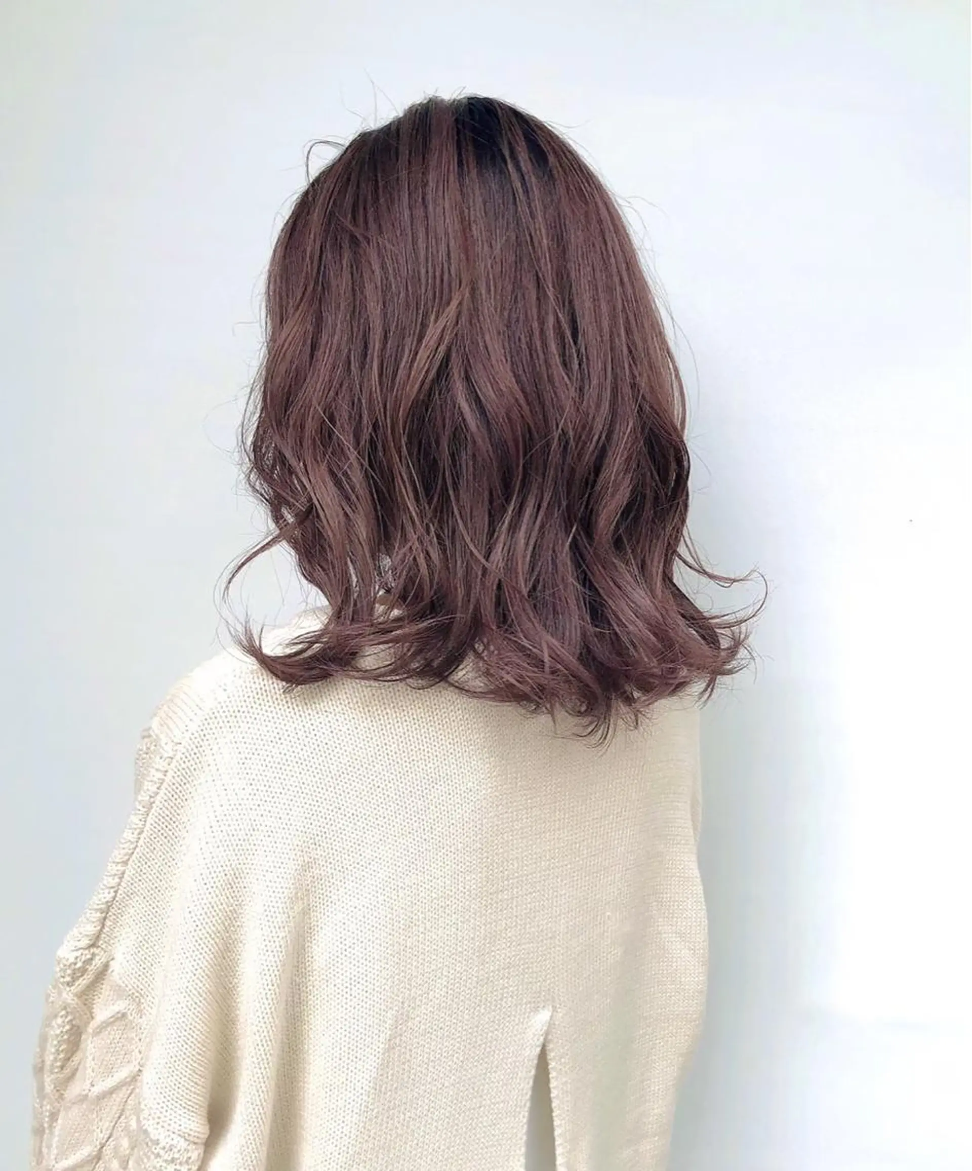 ミディアム カラー 髪質改善×潤艶カラー ⭐️岡田崇彰のヘアスタイル