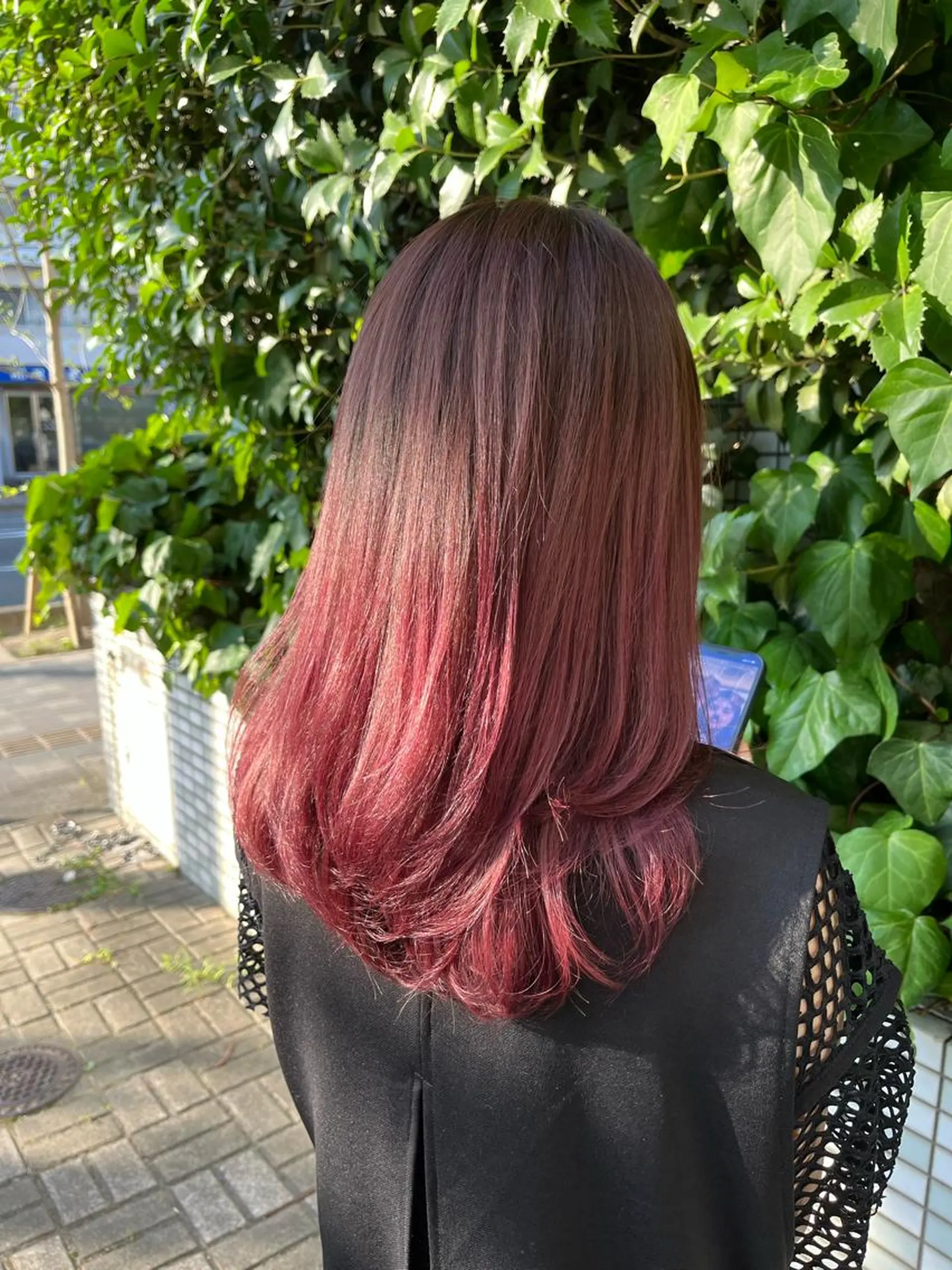 ロング カラー ピンクカラー バイオレットカラー ヘアカラー IMARI /のヘアスタイル