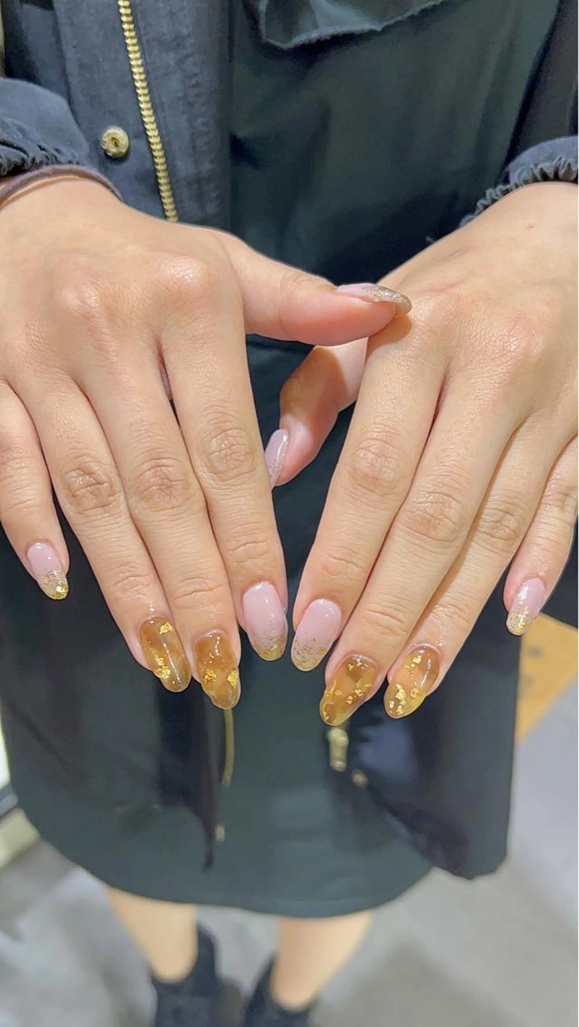 ネイル 暖色ｶﾗｰ/ﾚｲﾔｰ ｶｯﾄ/Yunaのヘアスタイル