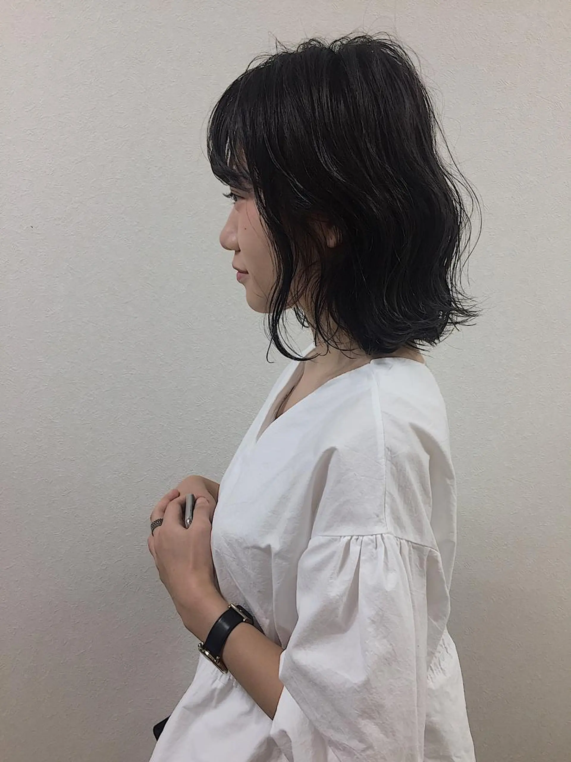 ミディアム カラー アッシュ ハイトーン/レイヤー /ウルフ⭐️永田⭐️のヘアスタイル