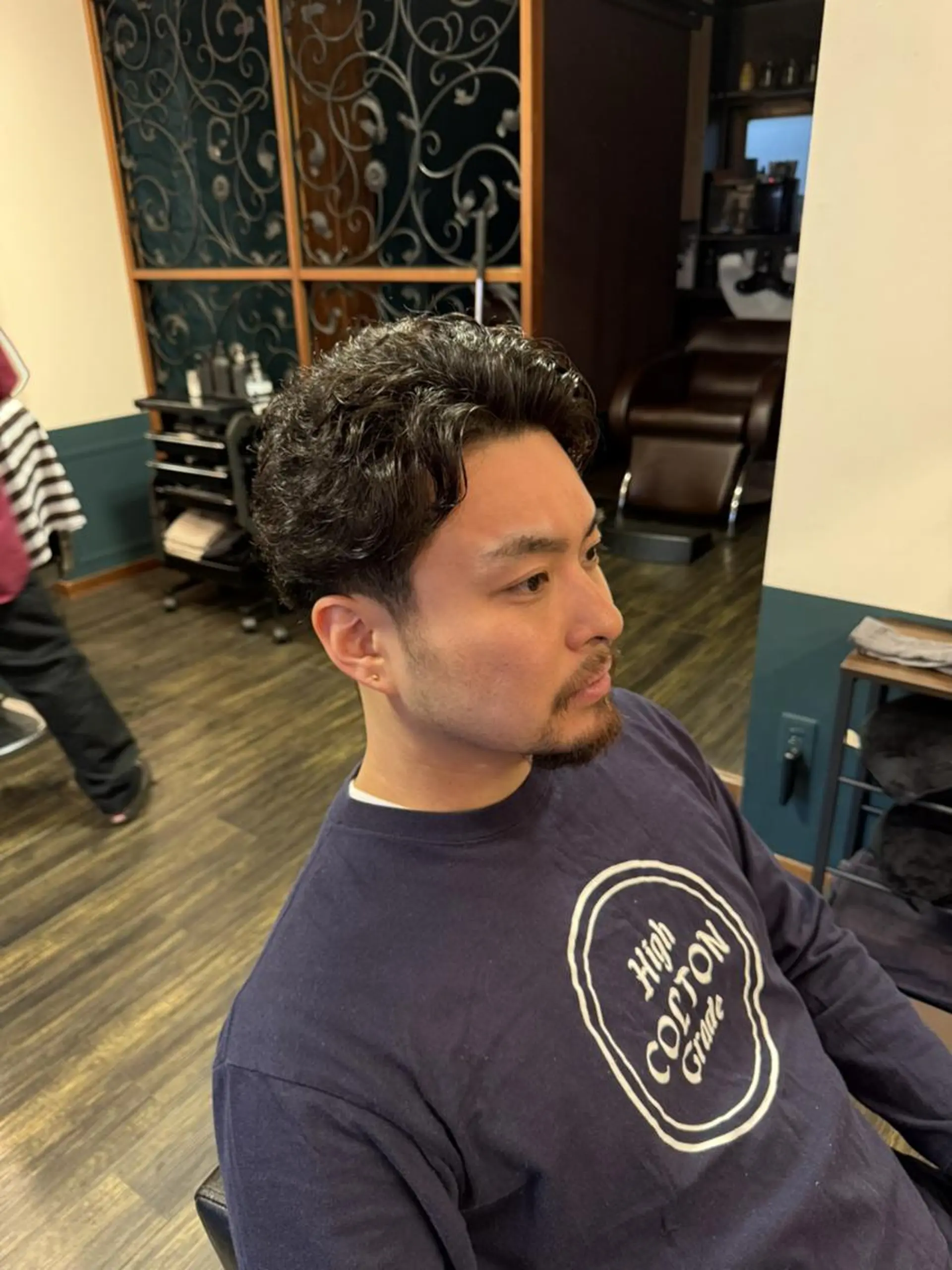 メンズ カット パーマ ヘッドスパ 早稲田/メンズ専門 /フェード/葛西裕季のヘアスタイル