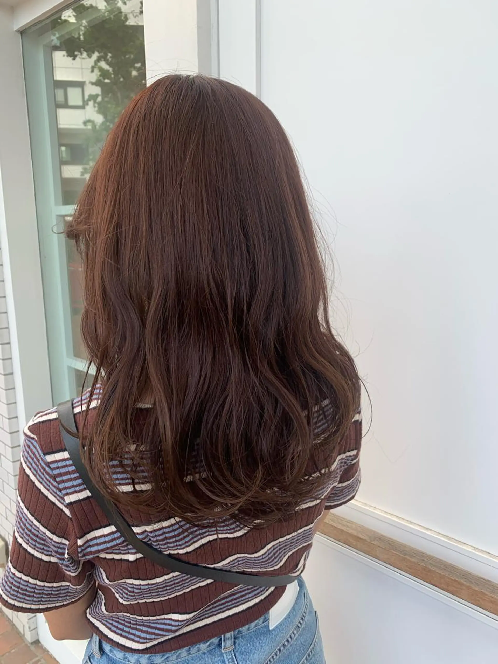 ロング カラー ブラウンカラー オレンジ オレンジブラウン ㅤㅤㅤㅤㅤㅤㅤㅤㅤㅤ 彩衣のヘアスタイル