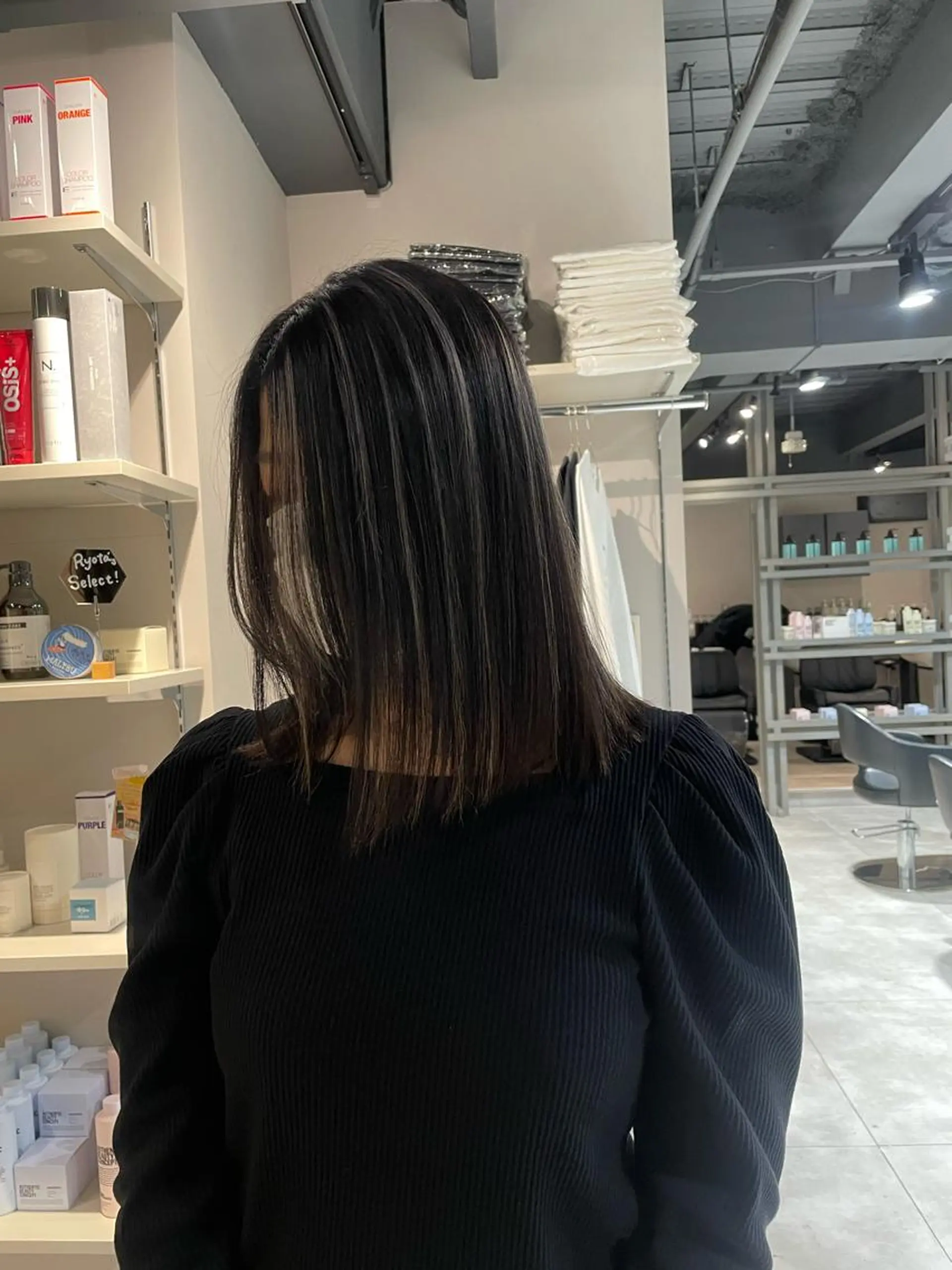 ミディアム カラー ハイライトカラー ハイライト ブリーチ👩‍🦳/ ‪✂︎MANAMIのヘアスタイル