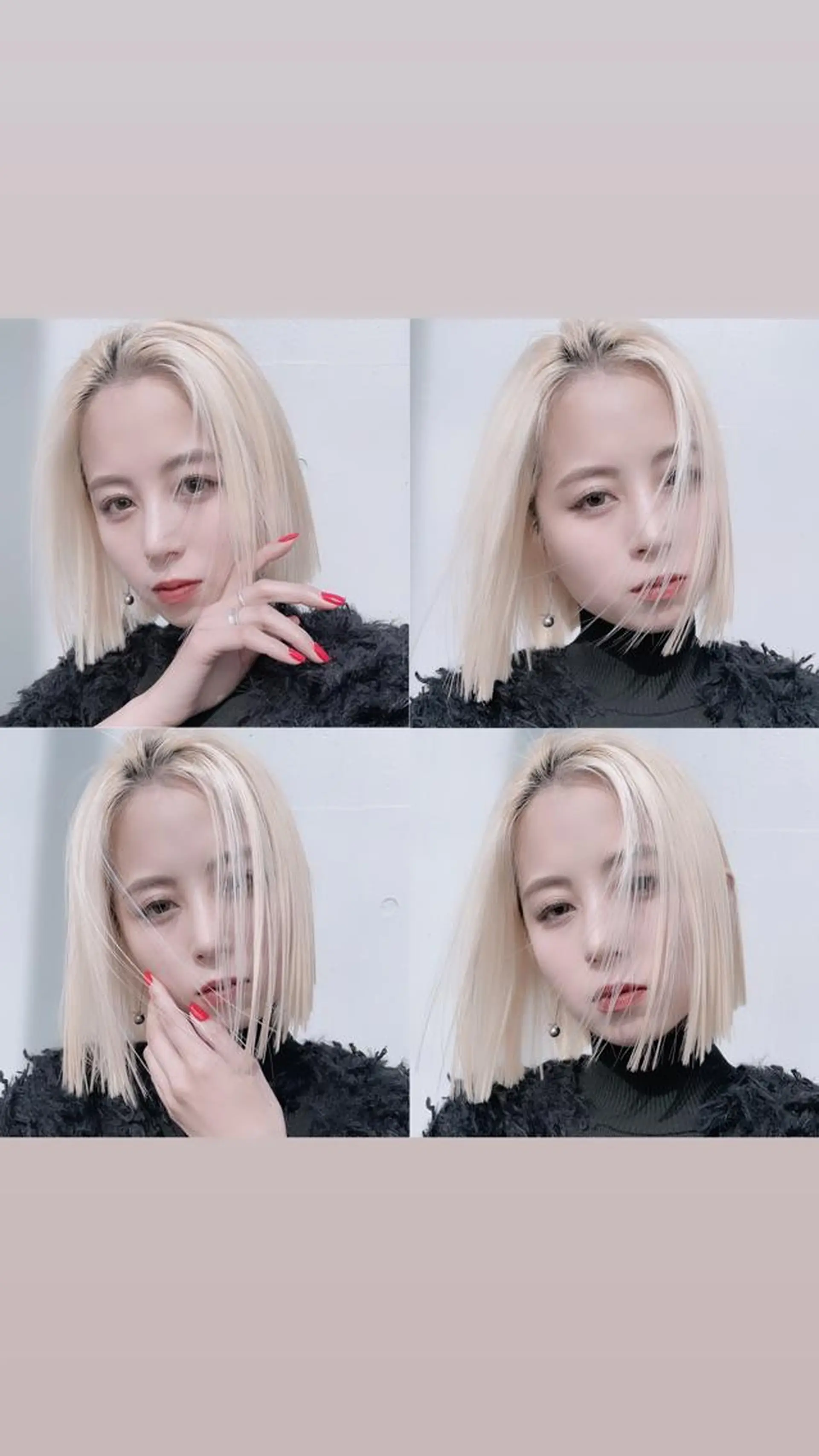 ミディアム カット ヘアカラー トリートメント ヘアセット 💜ハイトーン💛 マジカルかいちゃんのヘアスタイル