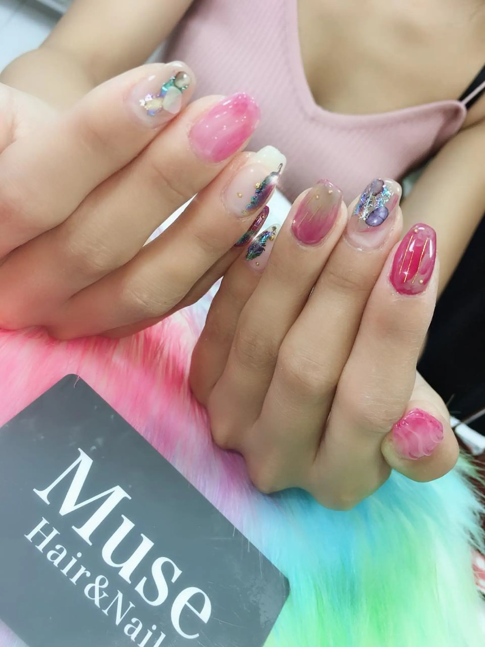 ネイル ニュアンスネイル 隠れ家一戸建て金町 HIROMI 葛飾区のネイルデザイン