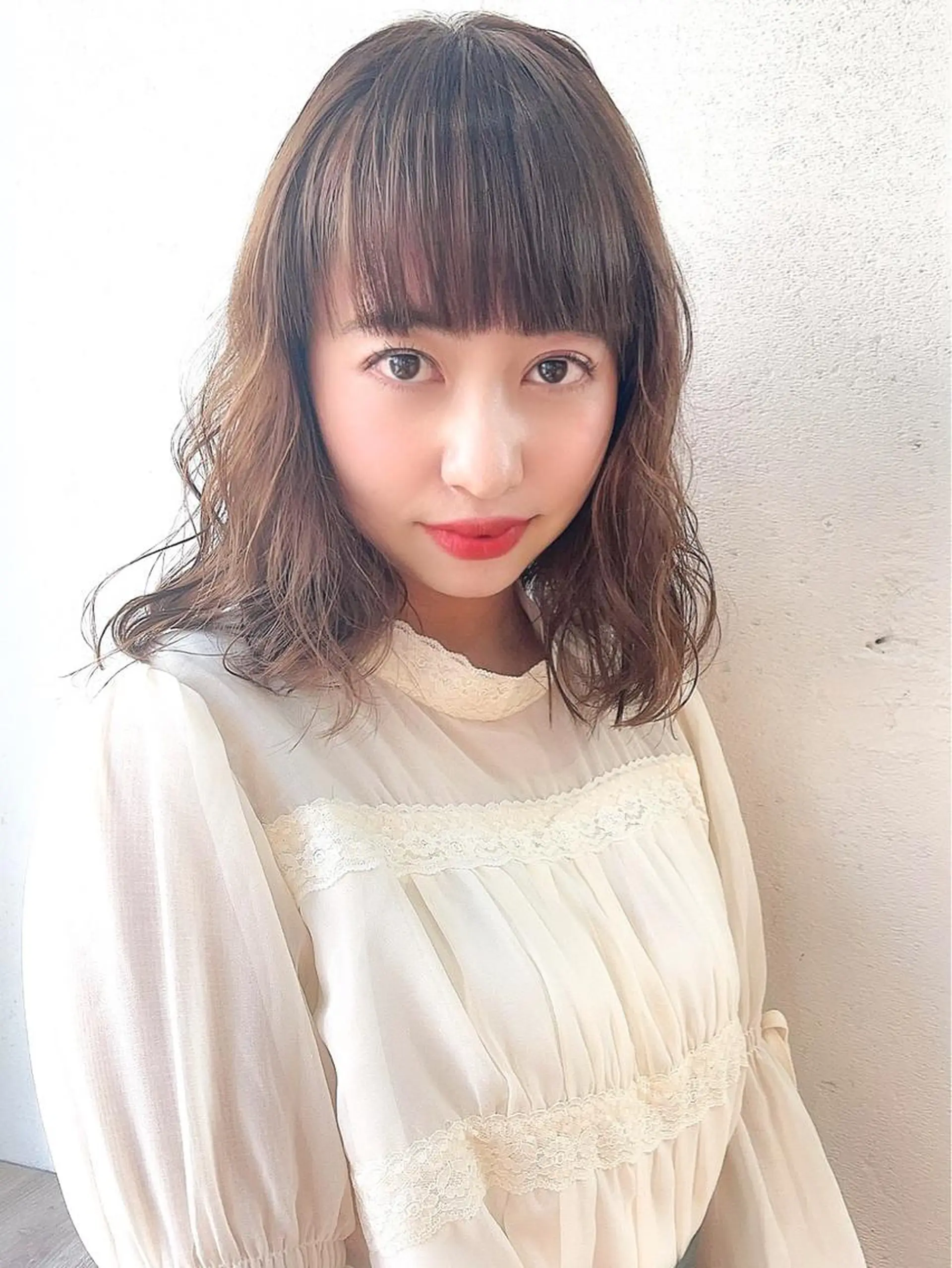 ミディアム カット ヘアカラー トリートメント HAIR WORKS HELM所属・ショート✨ボブ✨代表 新田見美仁のヘアスタイル