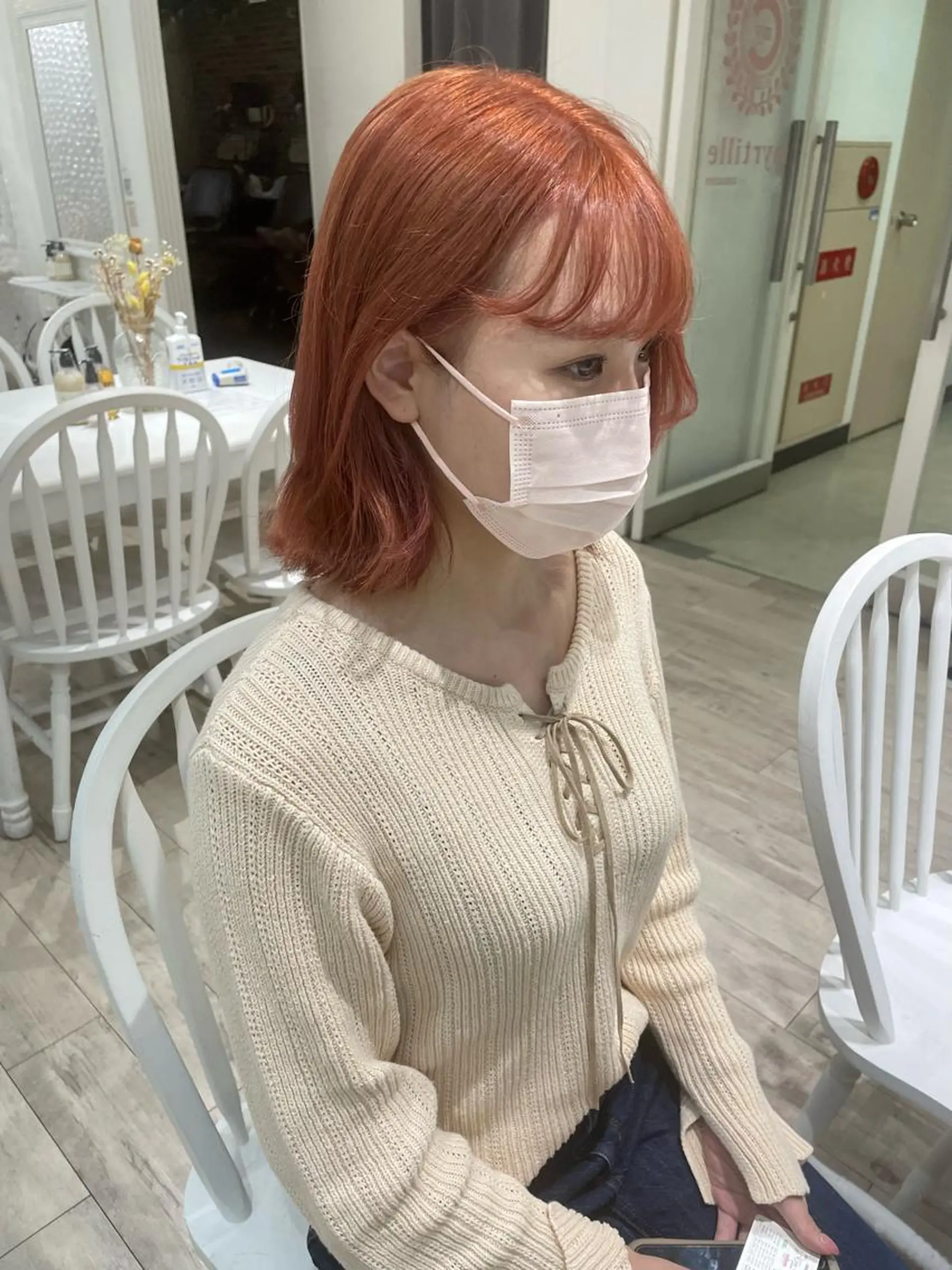 ミディアム ヘアカラー トリートメント miyu /大阪美容室のヘアスタイル