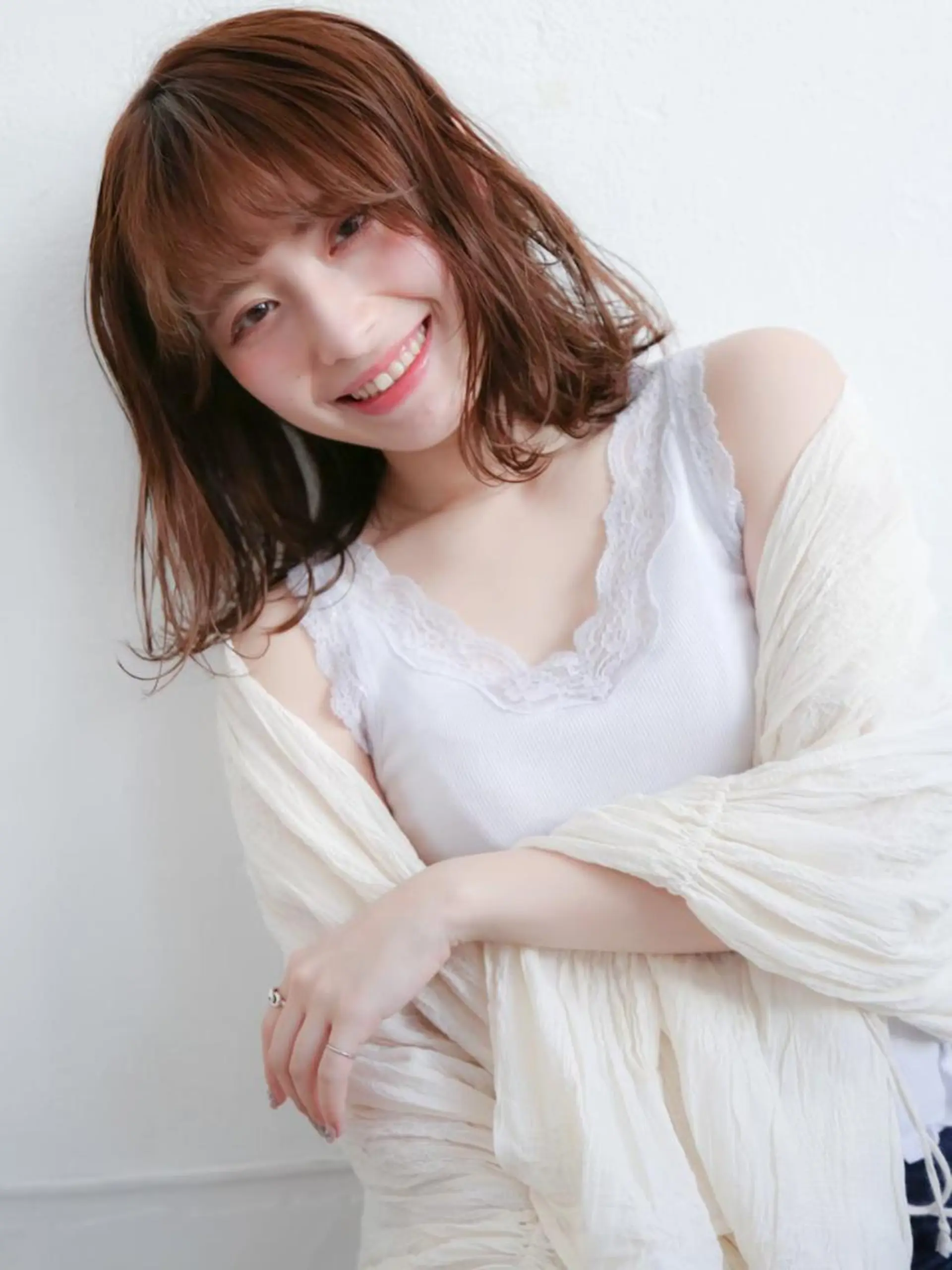 ミディアム カラー 高橋友里亜 /フリーランスのヘアスタイル