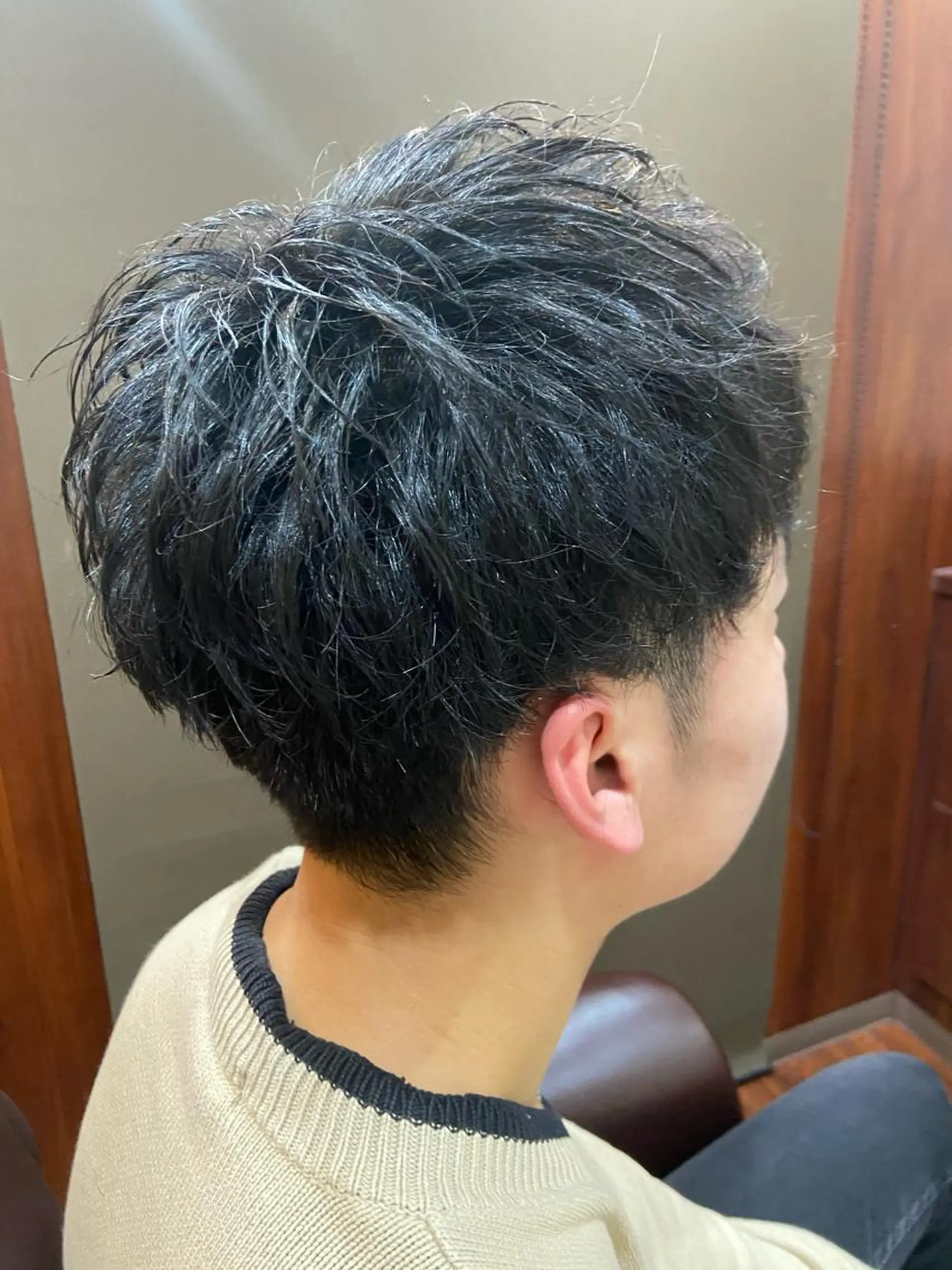 ショート カラー パーマ ヘアアレンジ メンズ 💈メンズ特化 副店長松浦一聖💈のヘアスタイル