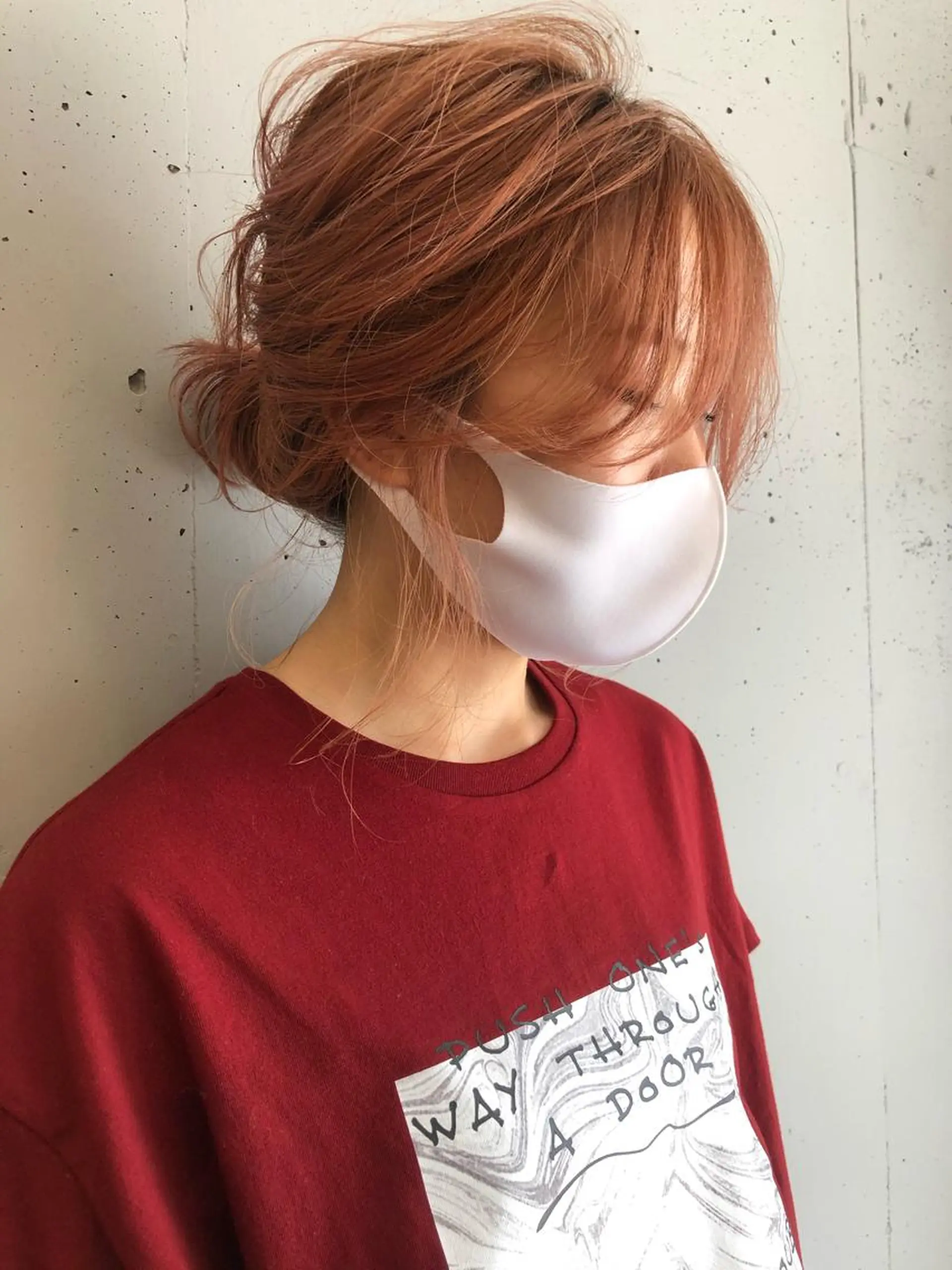 セミロング ヘアアレンジ 東 みのりのヘアスタイル