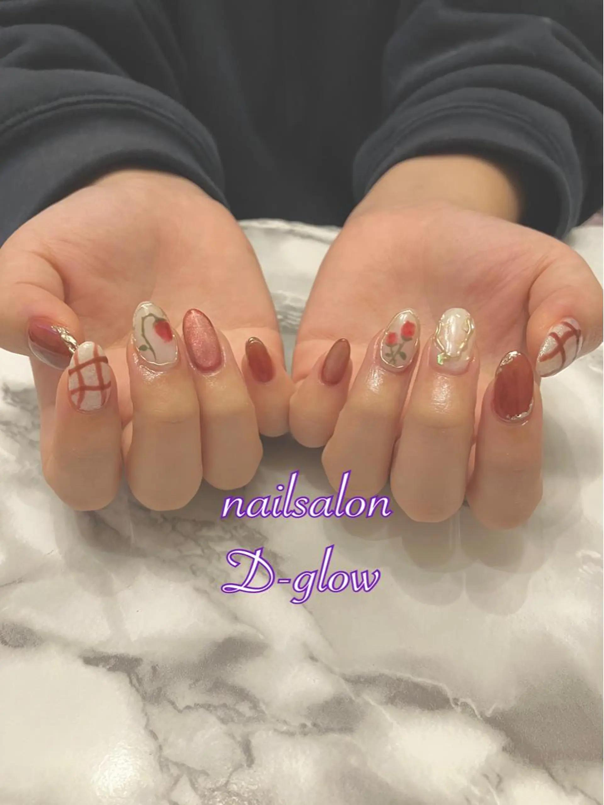ネイル ハンドネイル ネイルサロン D-glowのネイルデザイン