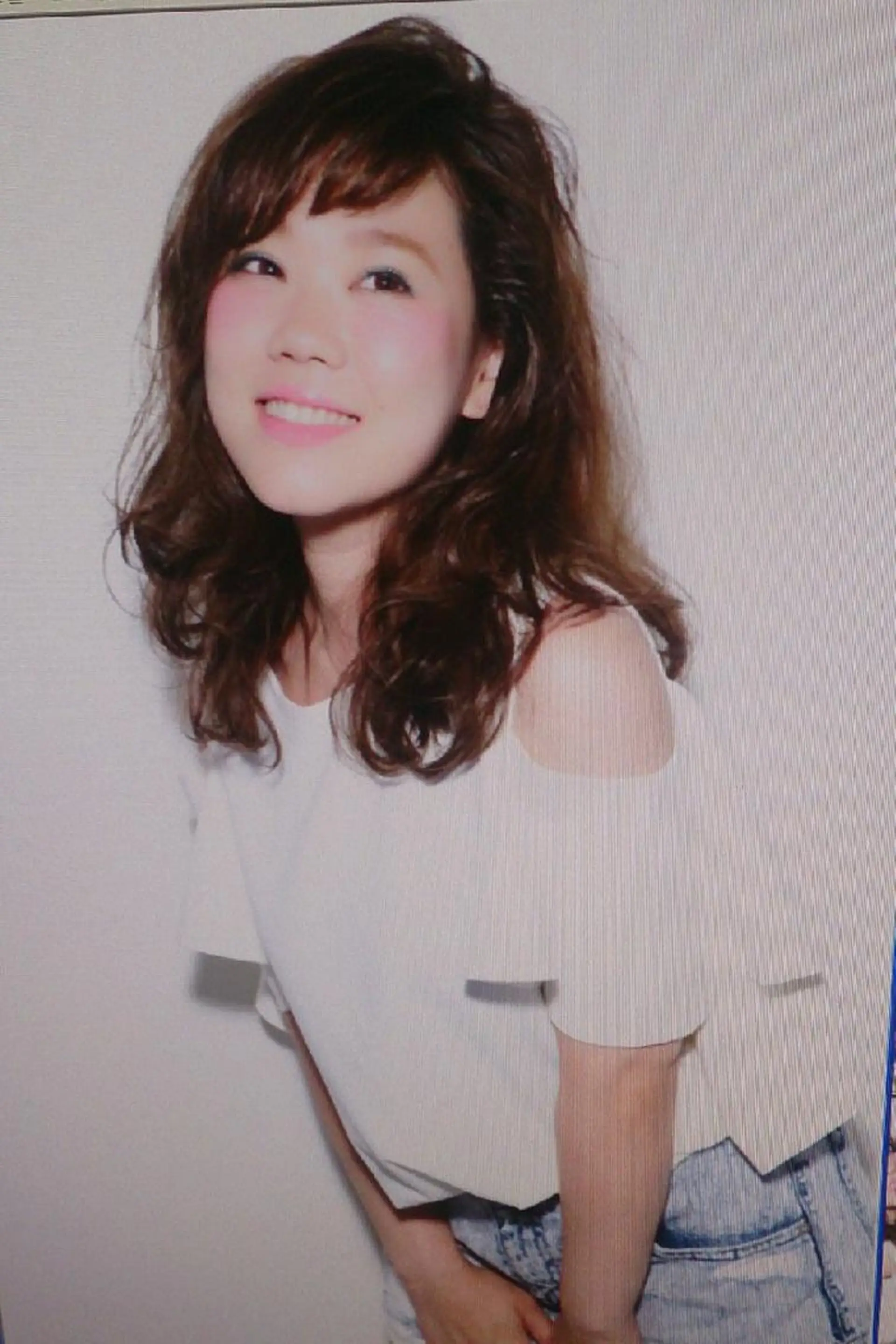 ミディアム パーマ ミディアムパーマ 今中 小百合のヘアスタイル