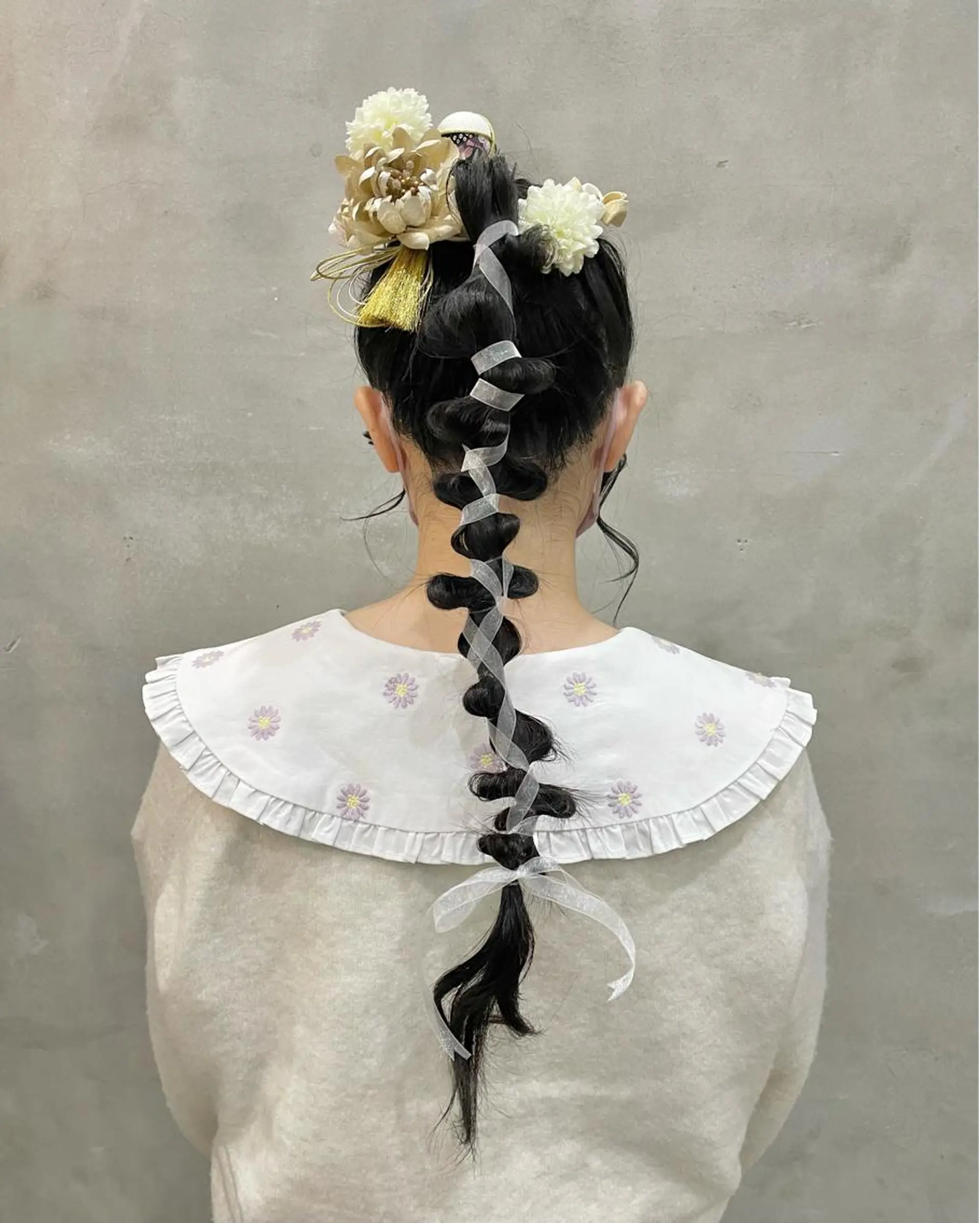 ロング ヘアアレンジ ヘアセット 【ピンク/韓国ヘア/ ヘアセット】亜海のヘアスタイル