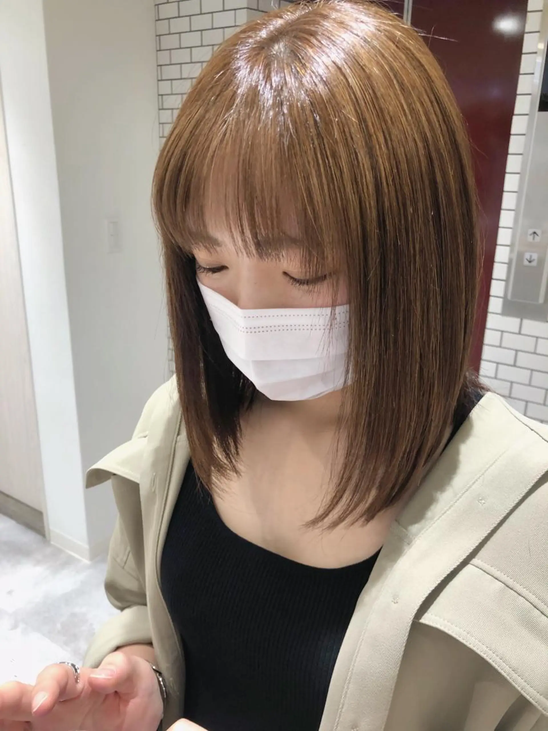 ミディアム 似合わせかわいい カット【店長】珱翔のヘアスタイル