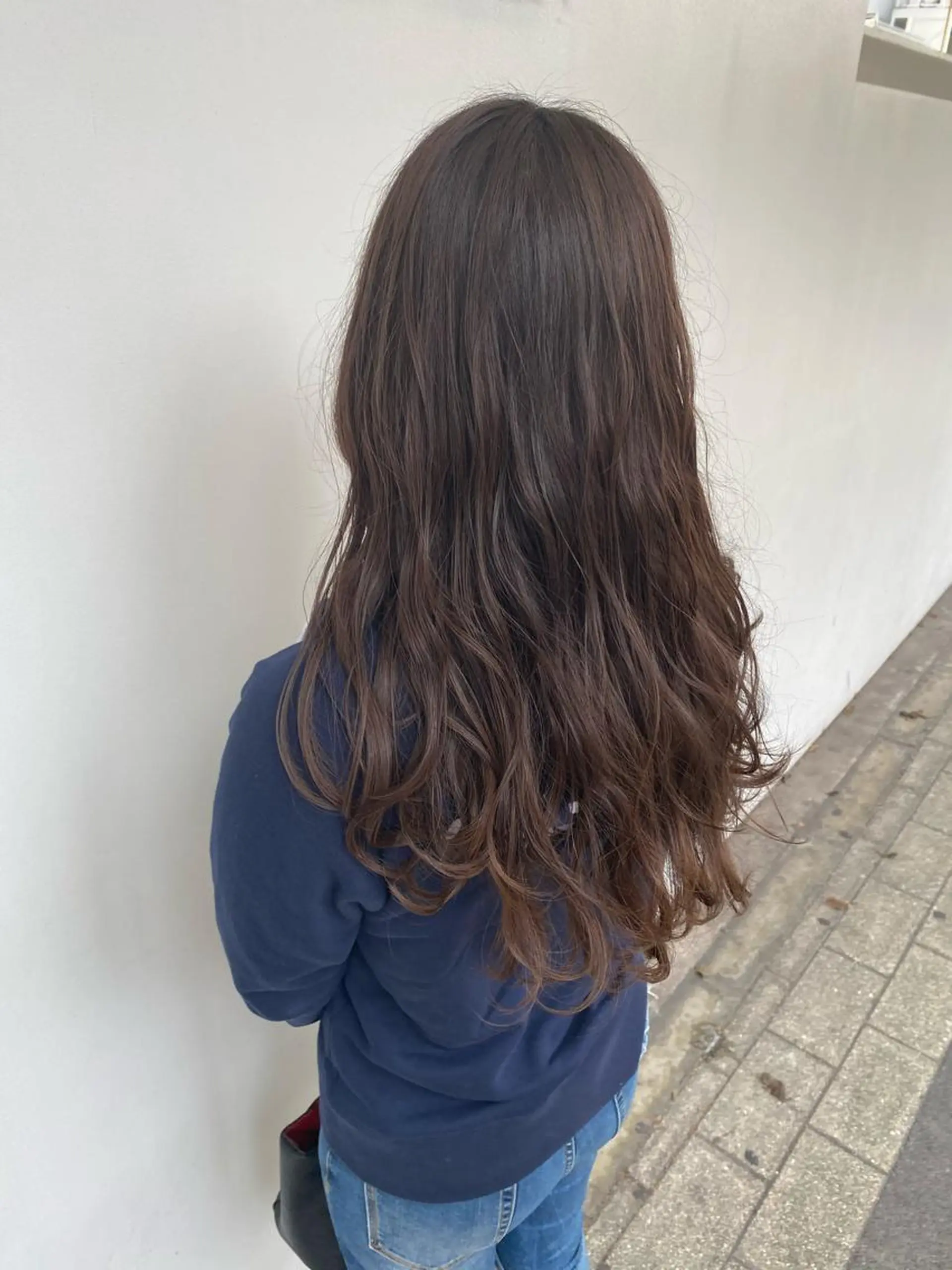 ロング カラー グレージュ カット ヘアカラー 東條 克義のヘアスタイル