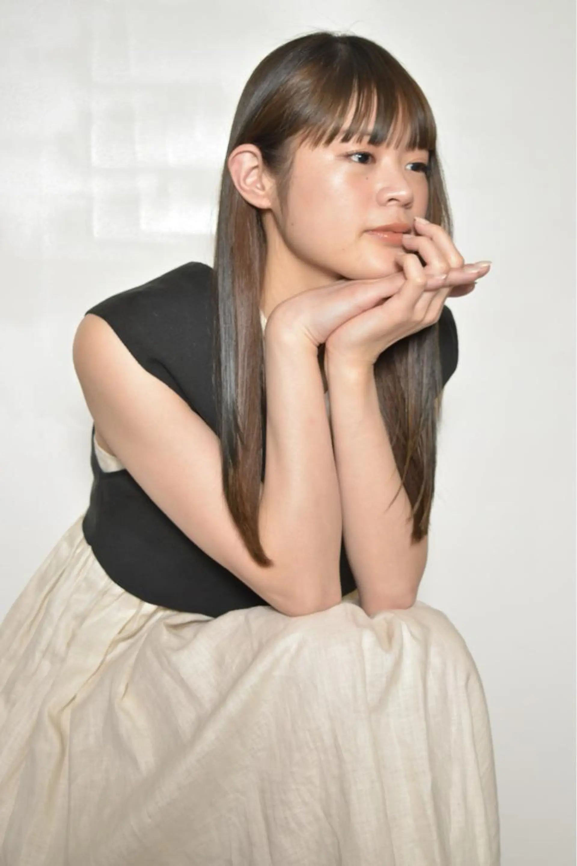 ロング カラー ブリーチ インナーカラー ブリーチなしカラー ロング AND THE BRICKS所属・AND THE BRICKS北川珠紀の眉毛・アイブロウイメージ