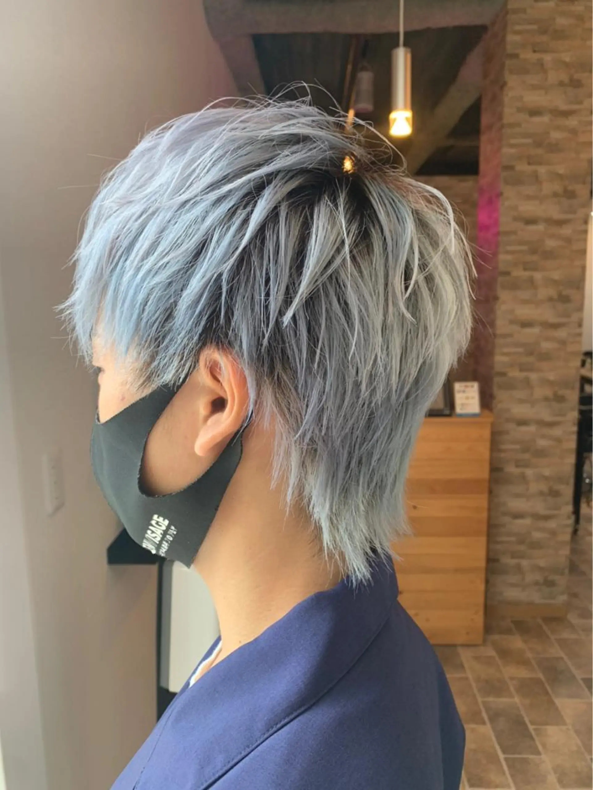 ショート カラー メンズ ヘアカラー&縮毛矯正 STAR☆RIVERのヘアスタイル