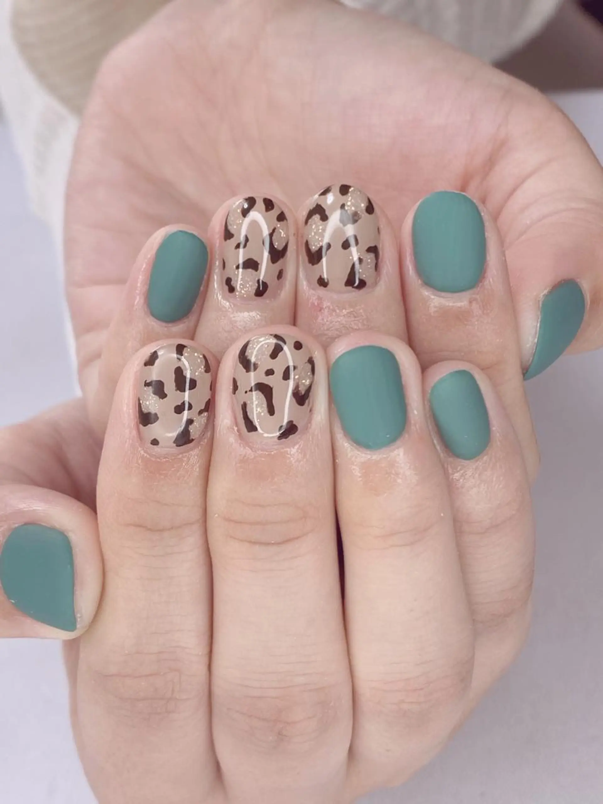 ネイル アニマル柄 アートネイル オーロラネイル 桜ネイル クリアネイル Ｎail Ｓalon ertiのネイルデザイン