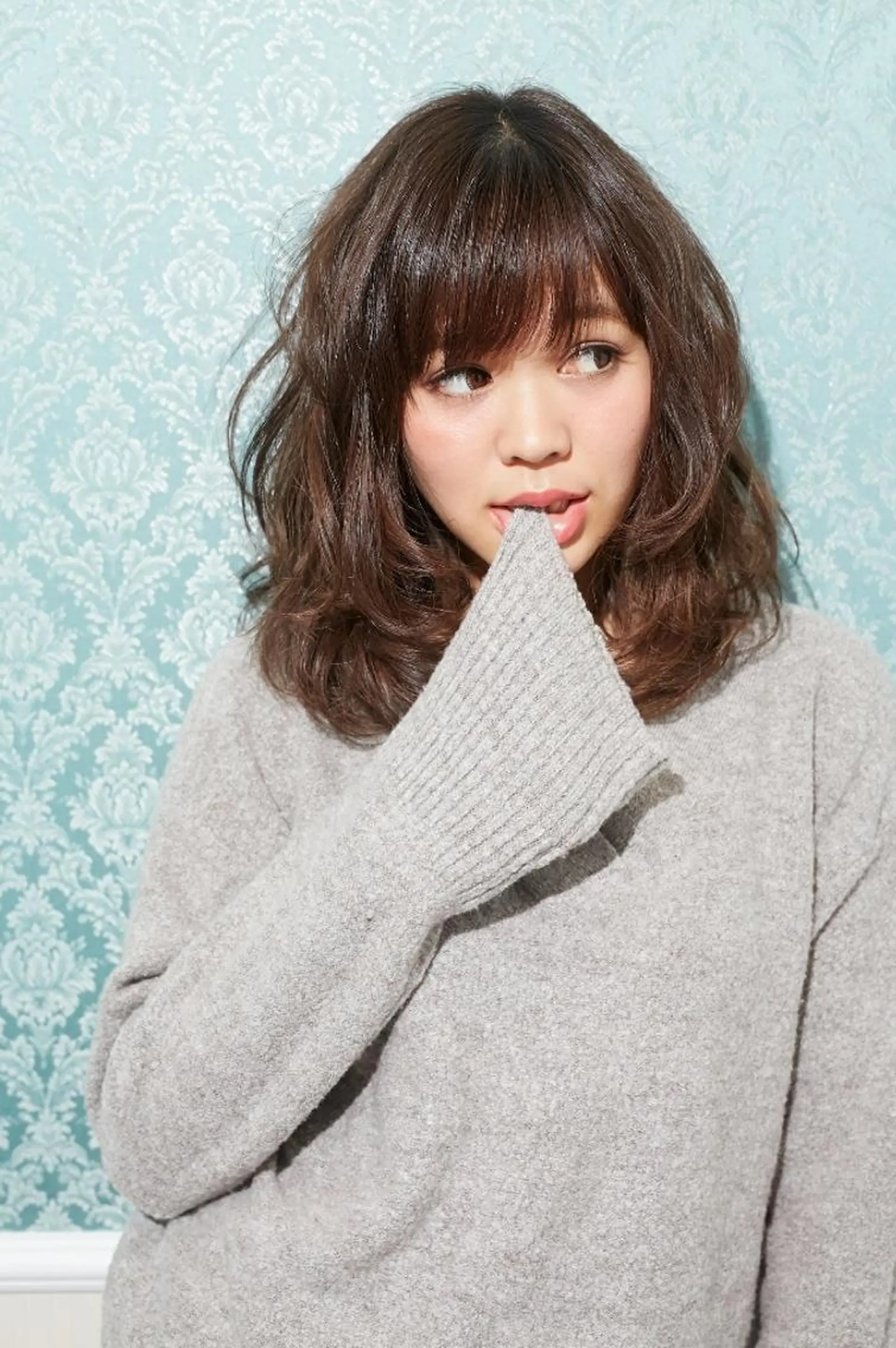 セミロング カラー パーマ カット ヘアカラー トリートメント 🐱higajo🐱 比嘉門(ヒガジョウ)のヘアスタイル