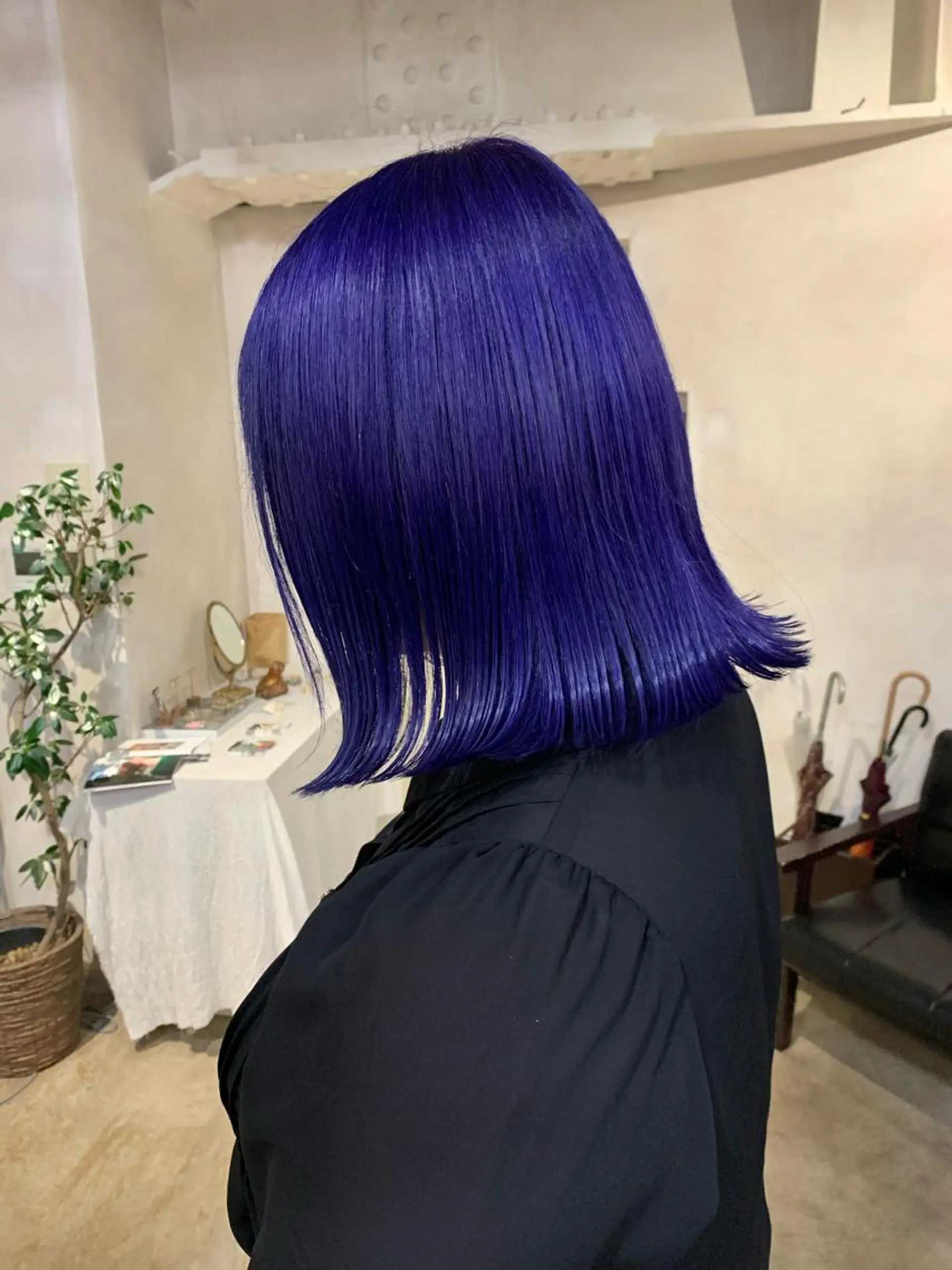 ミディアム カラー ブルーカラー バイオレットカラー カット ヘアカラー トリートメント トリートメント /カラー/NAOKIのヘアスタイル