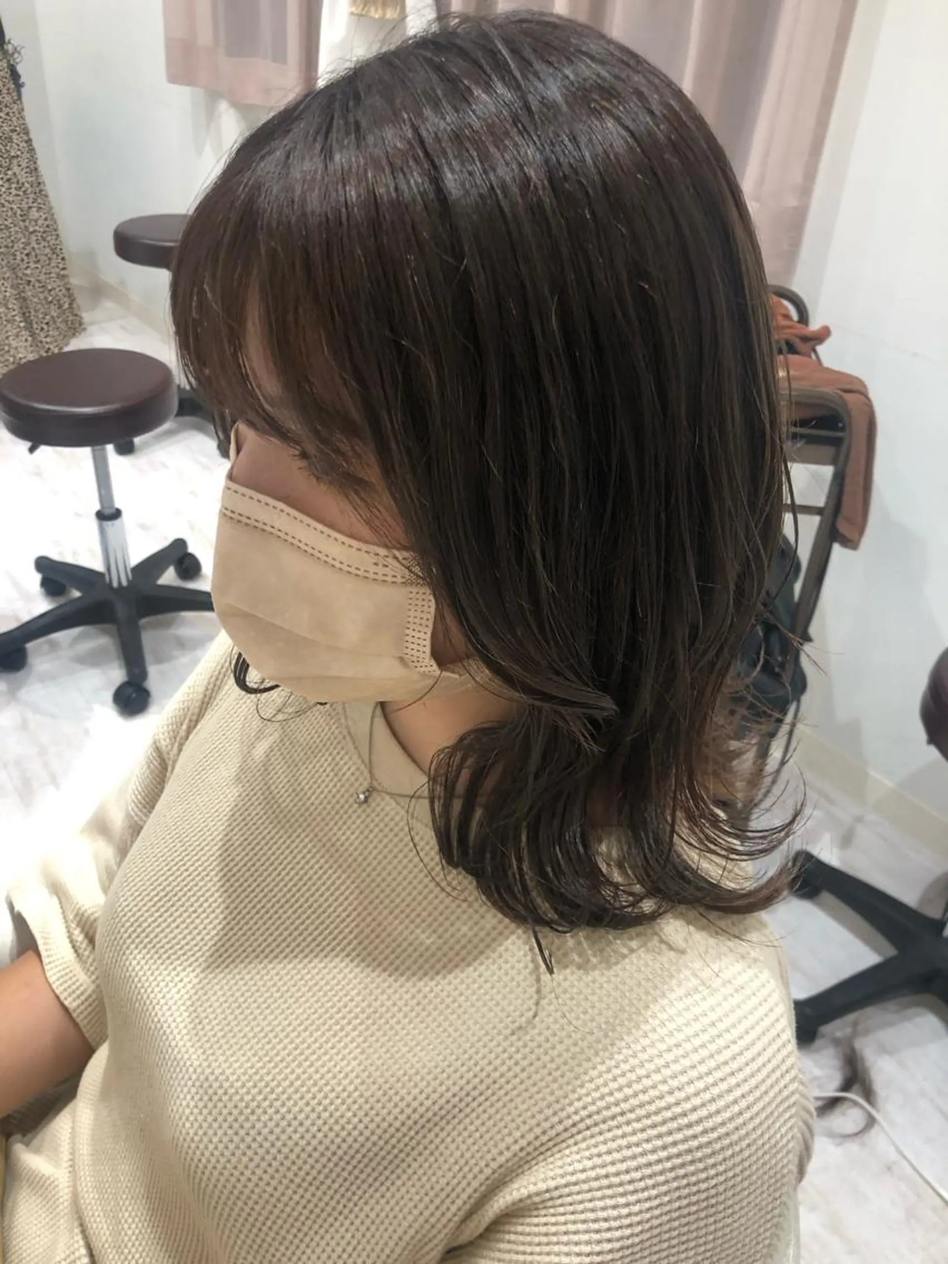 ミディアム ヘアカラー 似合わせかわいい カット【店長】珱翔のヘアスタイル