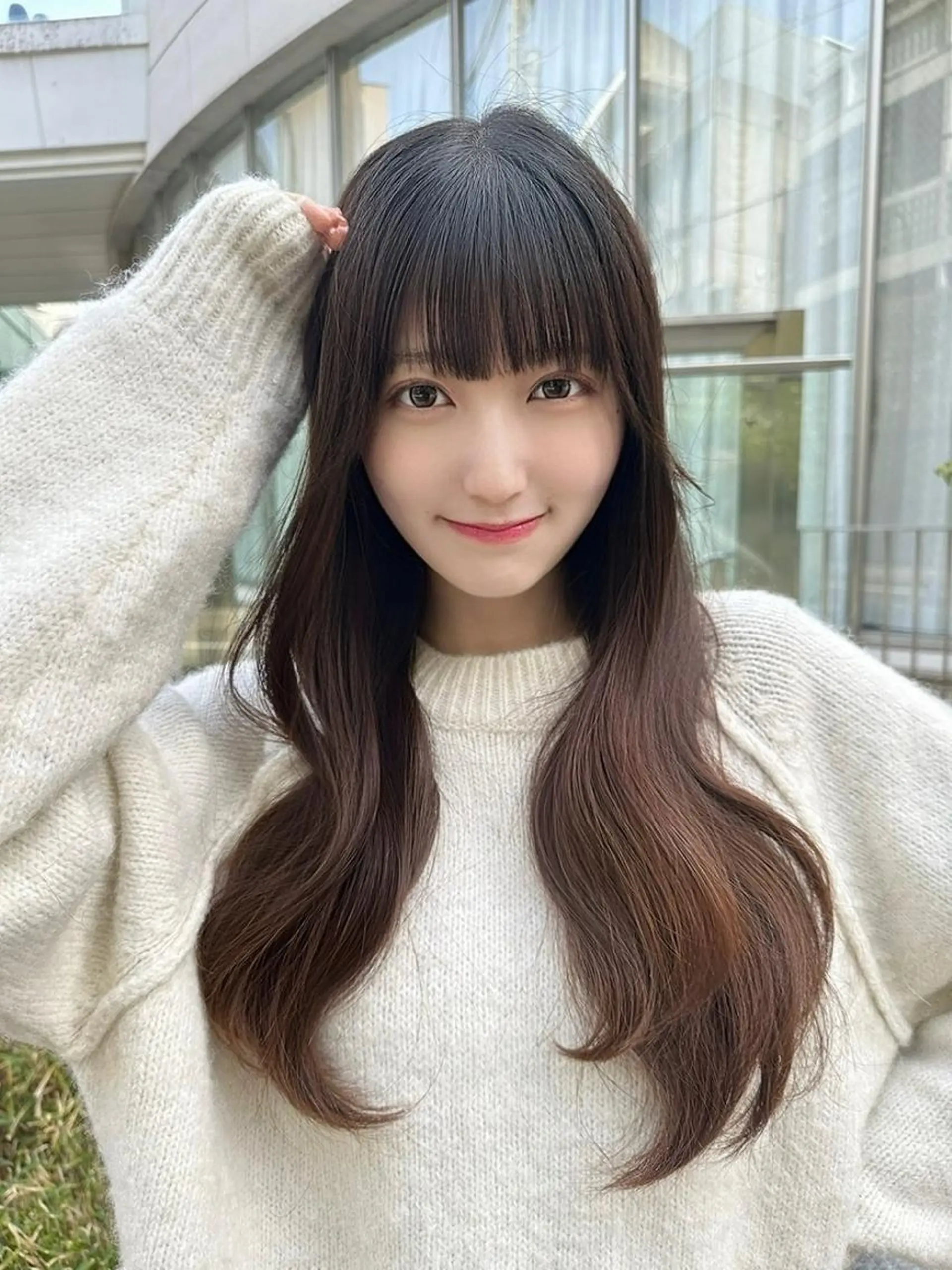 カラー 🎀春色韓国ヘア❤︎ THEATER🎀のヘアスタイル