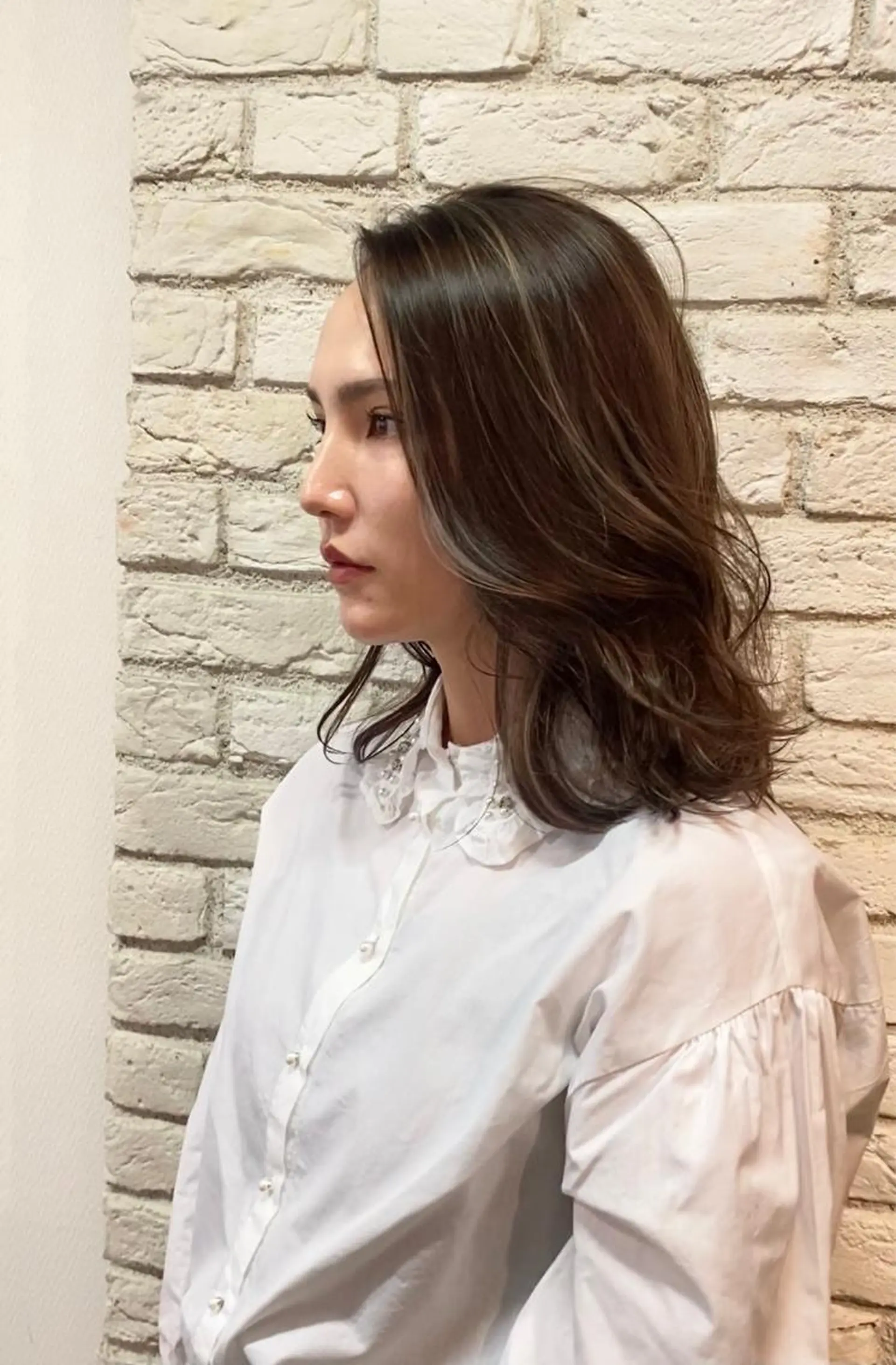 ミディアム 西元 亜由美のヘアスタイル