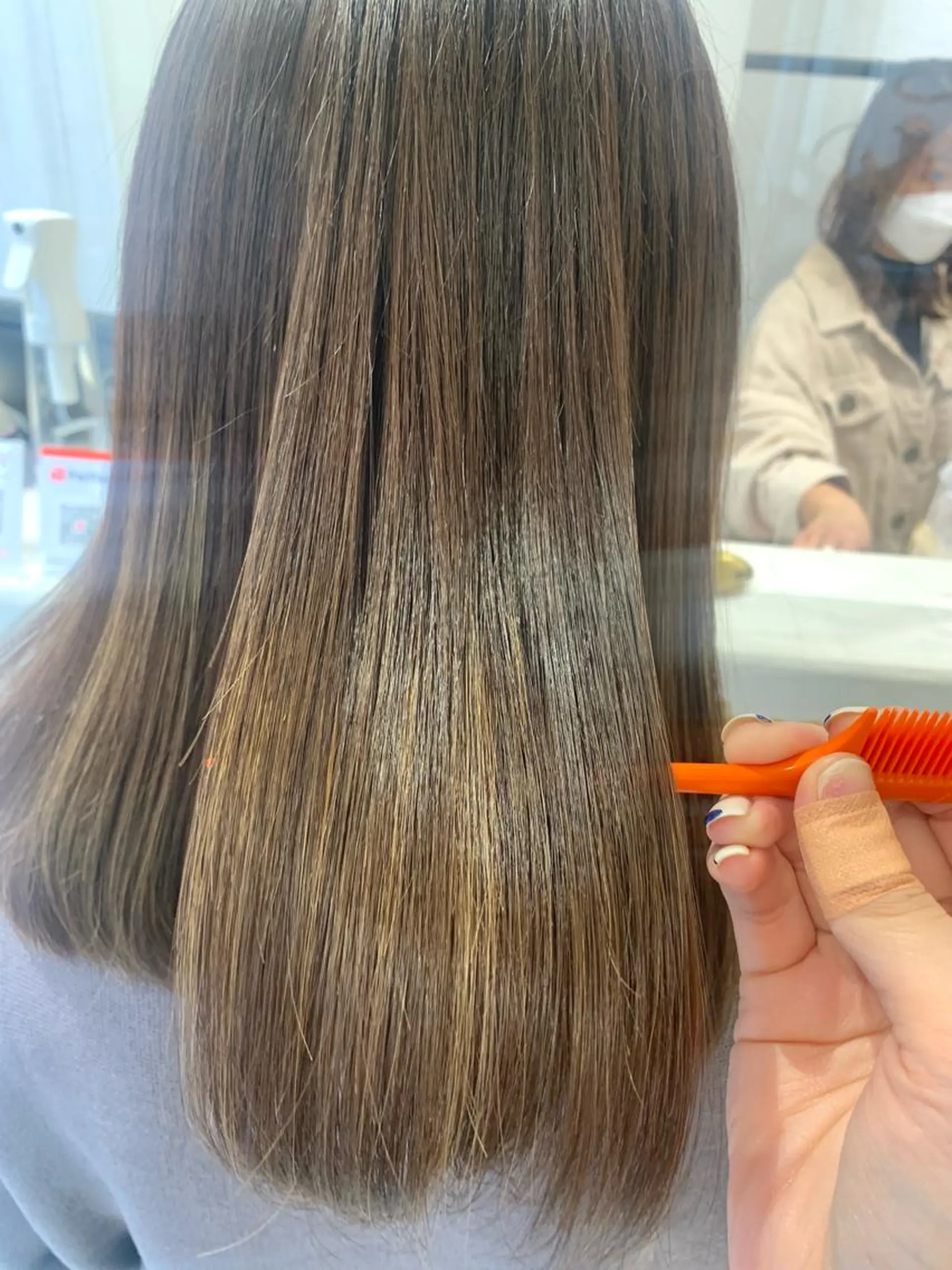 セミロング カット トリートメント ボブ/美髪矯正 /佐藤　奈巳のヘアスタイル