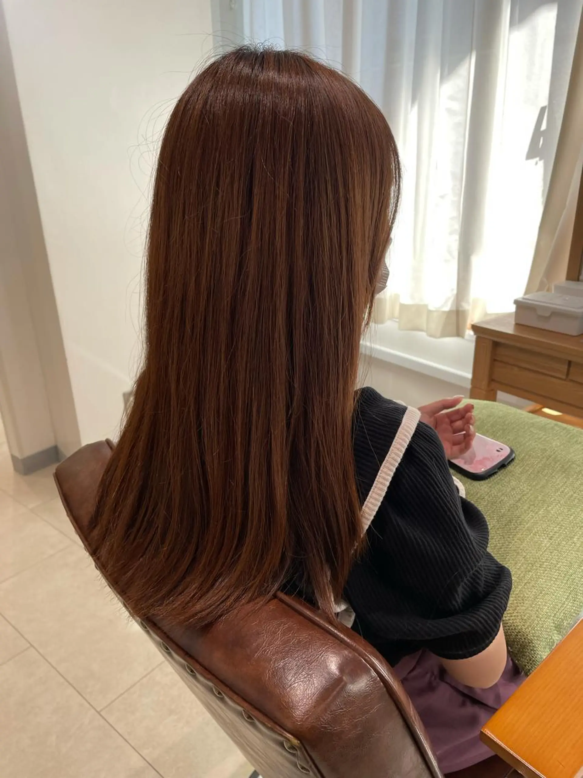 セミロング カラー ベージュカラー ハイライトカラー ハイライト カット ヘアカラー トリートメント 過去一の柔髪ヘア 🌿einshairのヘアスタイル