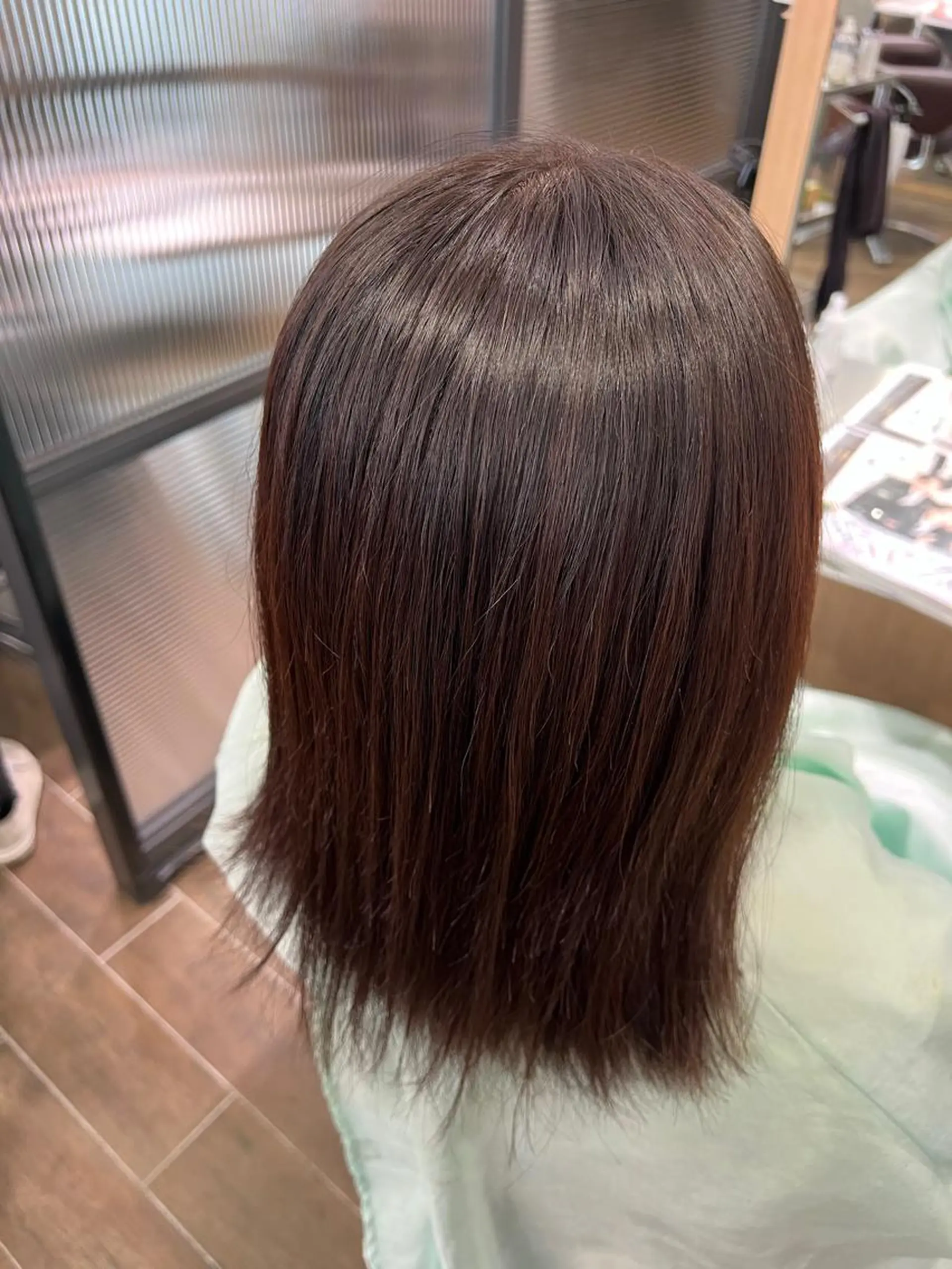 セミロング 酸性ストレート カット 縮毛矯正 mai /Lita中央橋のヘアスタイル