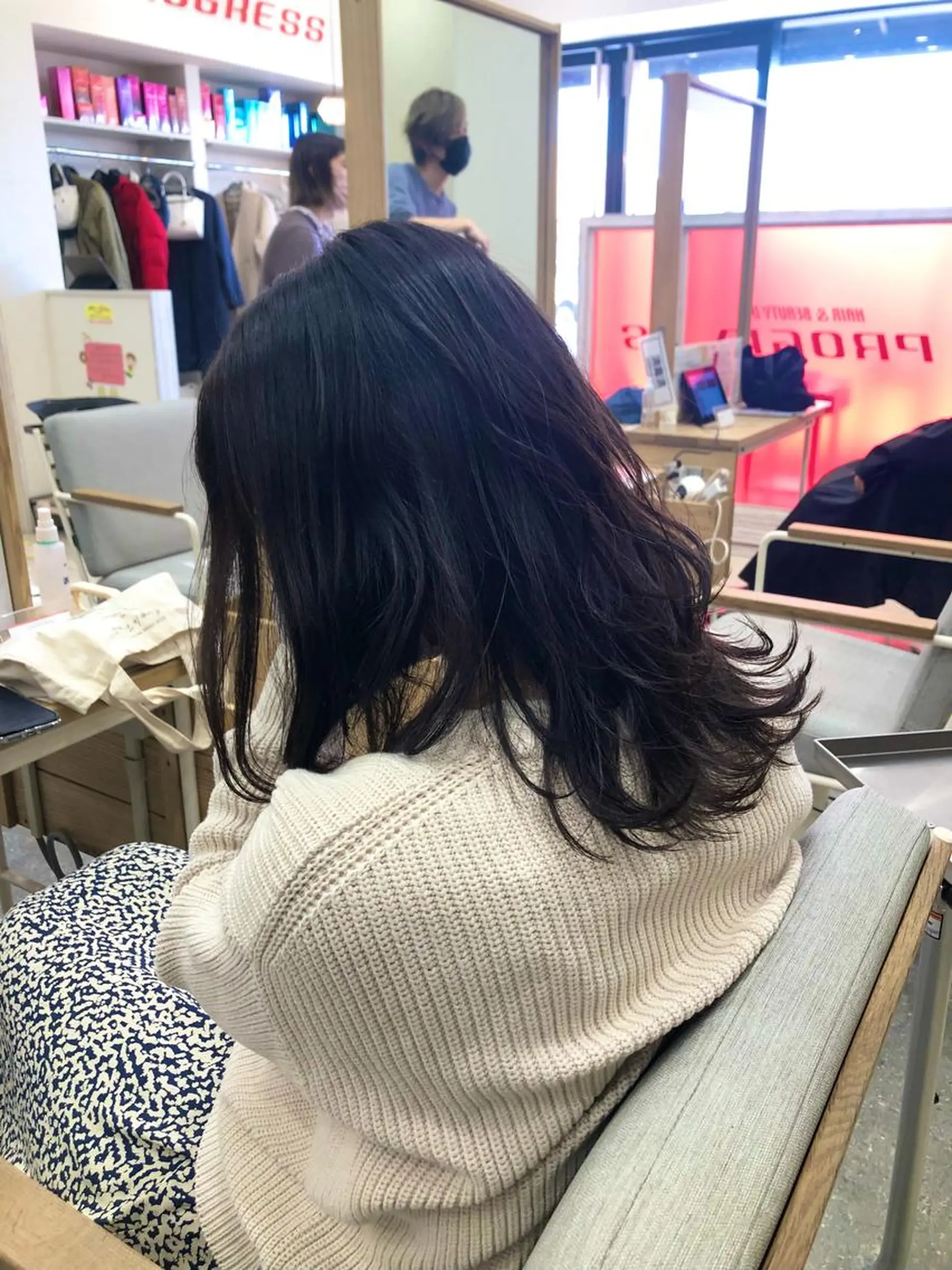 セミロング 太白区/白髪ぼかし ハイライト/千葉達人のヘアスタイル