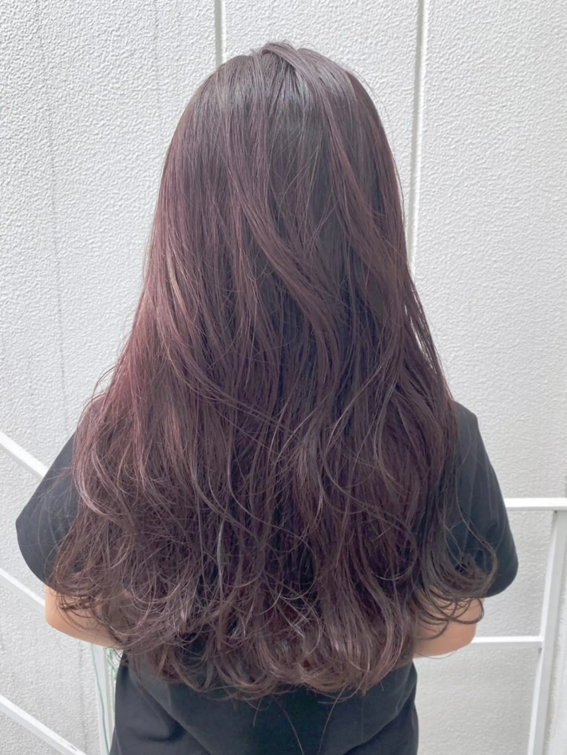 セミロング カラー パーマ ヘアアレンジ パープルカラー ITbyALBUM 中野店のヘアスタイル